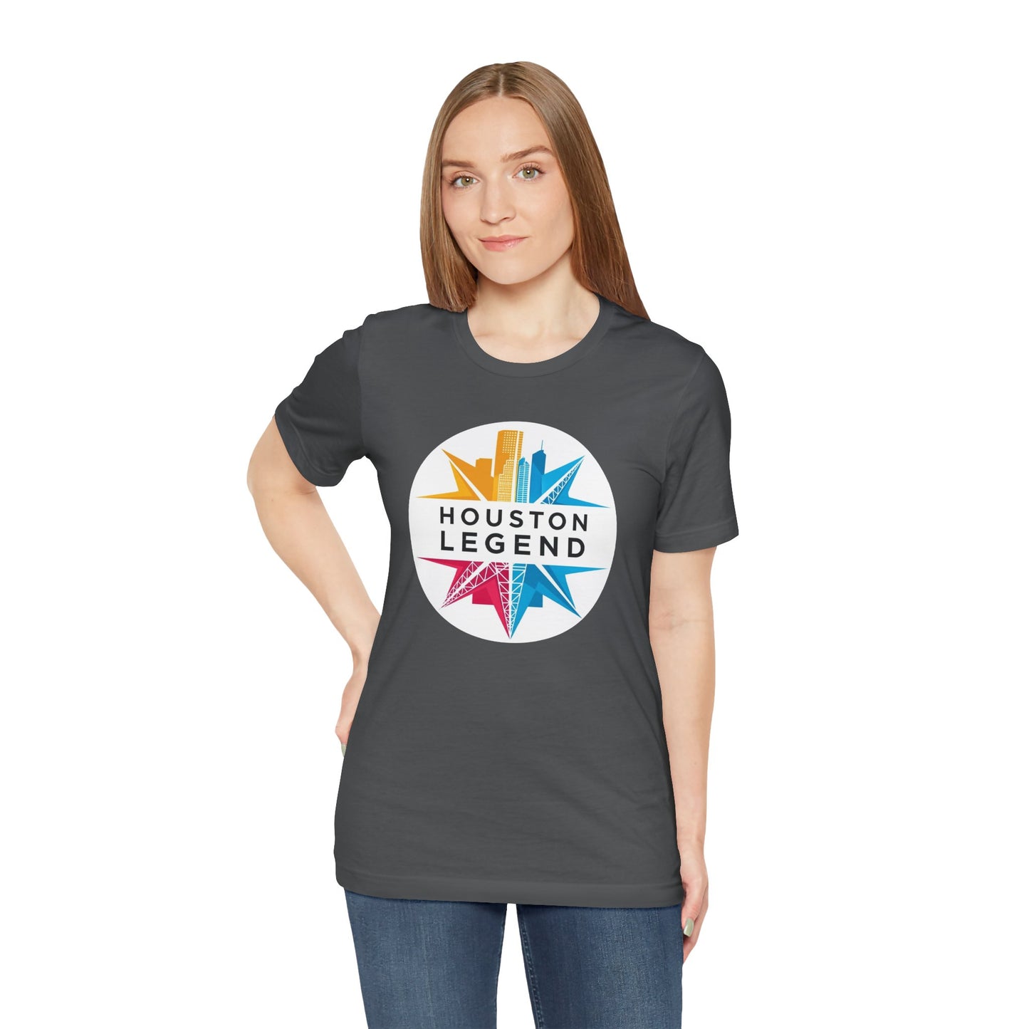 Houston Legend Short Sleeve Tee, Unisex T-Shirt, Houston Souvenir, Urban Fashion, Casual Wear, Gift for Houston Lovers