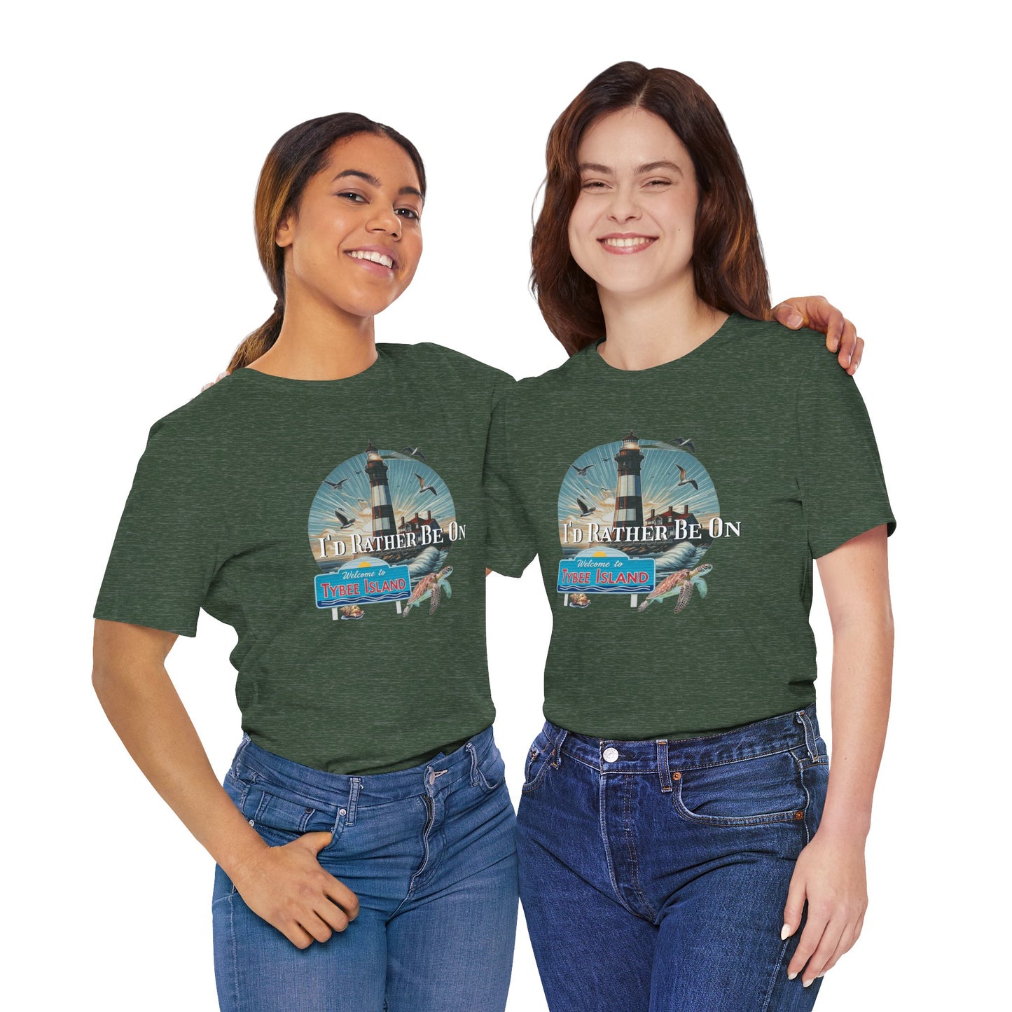 Tybee Island Georgia Unisex Jersey Tee, Laid-Back Beach Lighthouse Shirt, Island Lifestyle Apparel, Coastal Vacation Souvenir Top, Beach