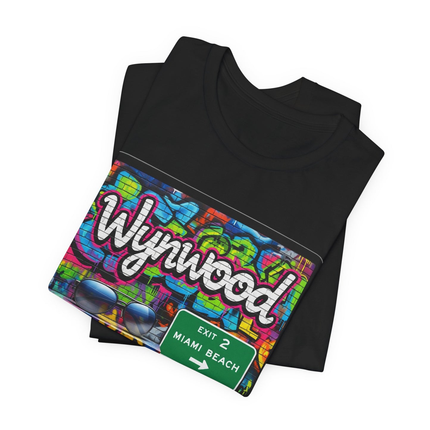 Wynwood Art Scene Tee, Unisex Graphic T-Shirt, Miami Beach Gift, Street Art Apparel, Casual Wear, Travel Inspiration