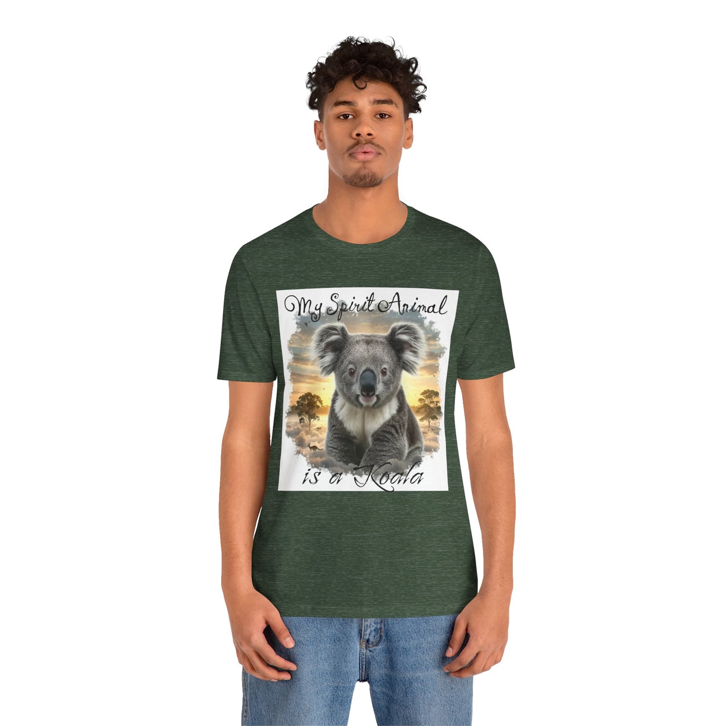 'My Spirit Animal is a Koala' Unisex Jersey Tee - Nature Lover's Gift - Beautiful Aussie Shirt - Schmartypants