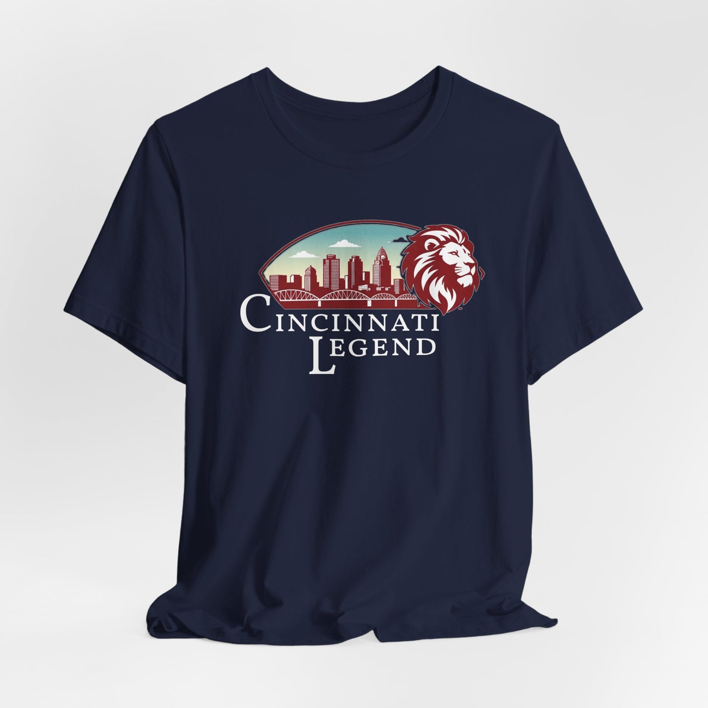 Cincinnati Legend Unisex Tee | Casual Graphic Shirt, Gift for Sports Fans, Urban Style Apparel, Festival Outfit, Souvenir Wear