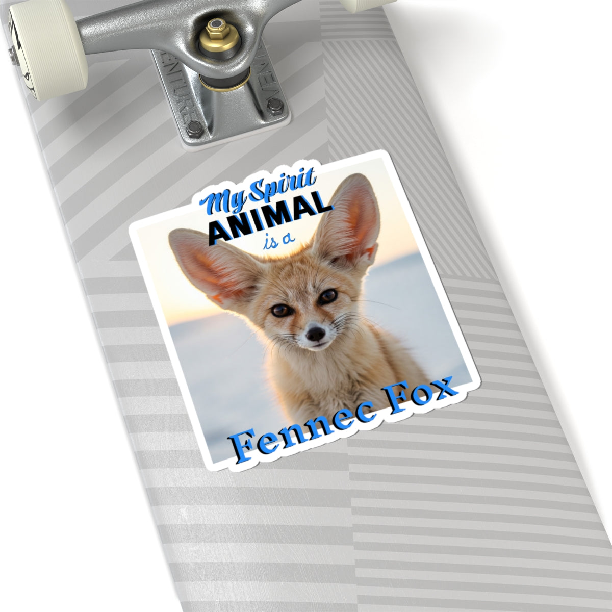 My Spirit Animal is a Fennec Fox Kiss-Cut Sticker | Fun Forest Animal Decor - Fox Lovers - Schmartypants