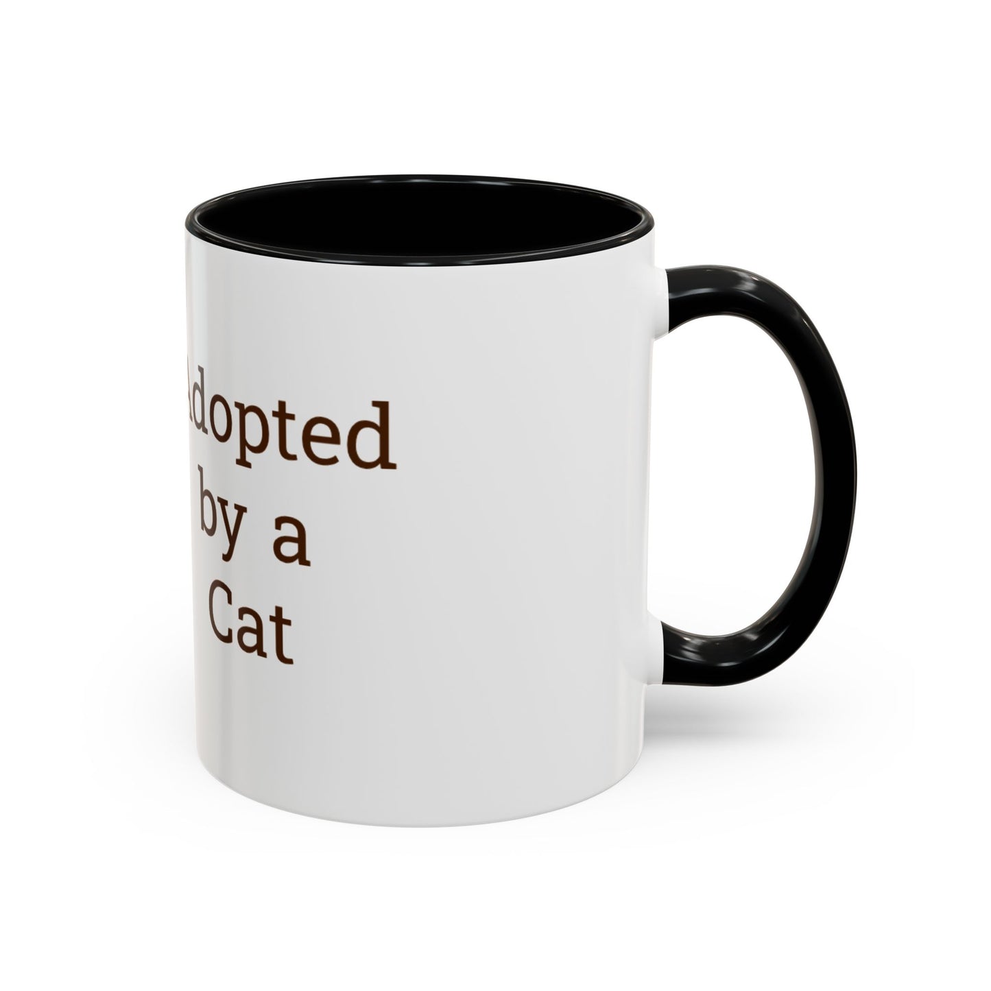 Adopted by a Cat Accent Coffee Mug - Perfect Gift for Cat Lovers - Funny Cat - Feline Humor - Schmartypants