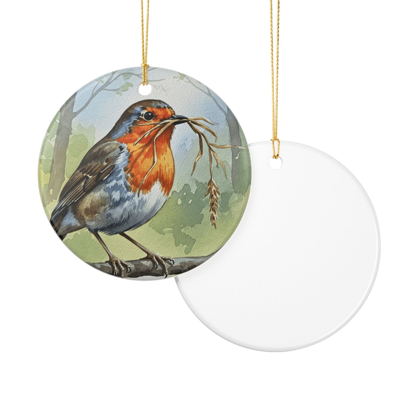 Charming Bird Ornament, Seasonal Home Decor, Nature Lover Gift, Christmas Decoration, Eco-Friendly Keepsake, Robin Ornament