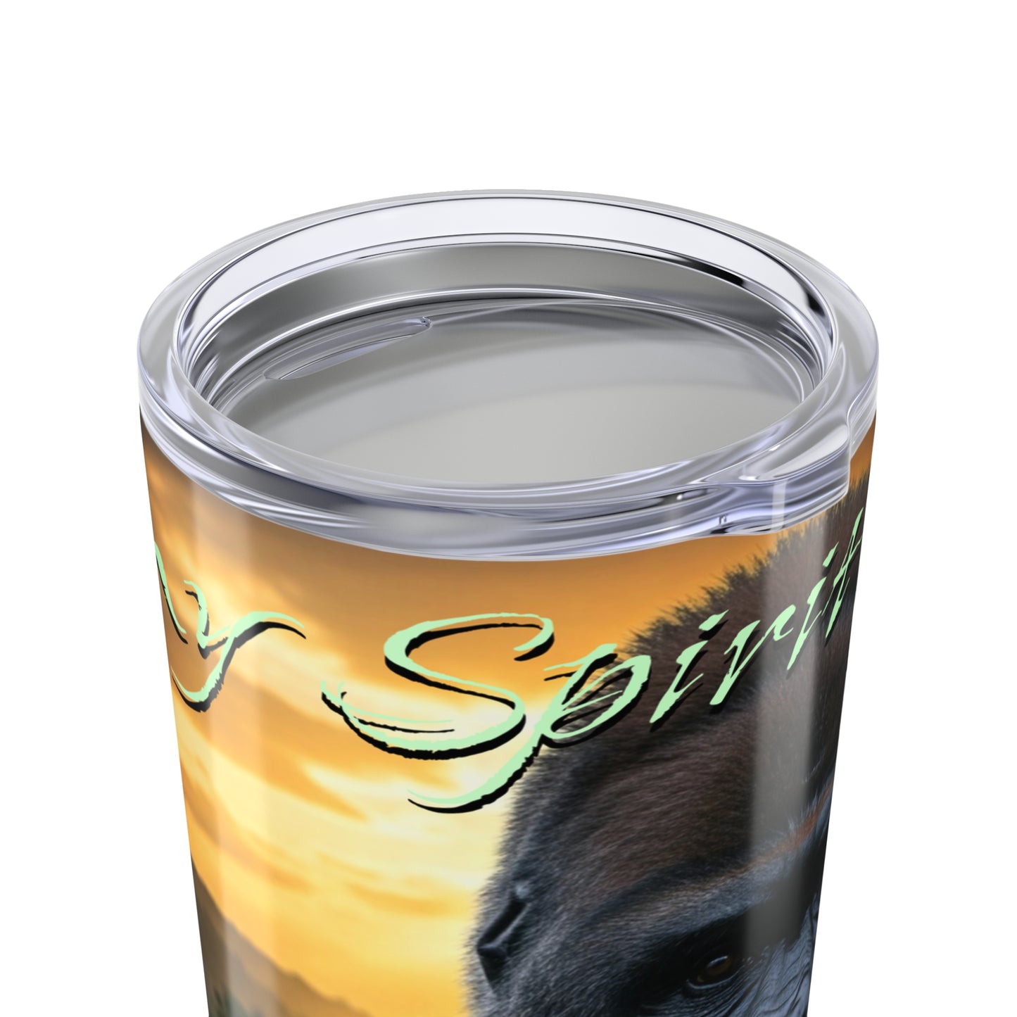 20oz 'My Spirit Animal is a Gorilla' Tumbler - Beautiful Travel Mug for Animal Lovers, Conservationists - Schmartypants