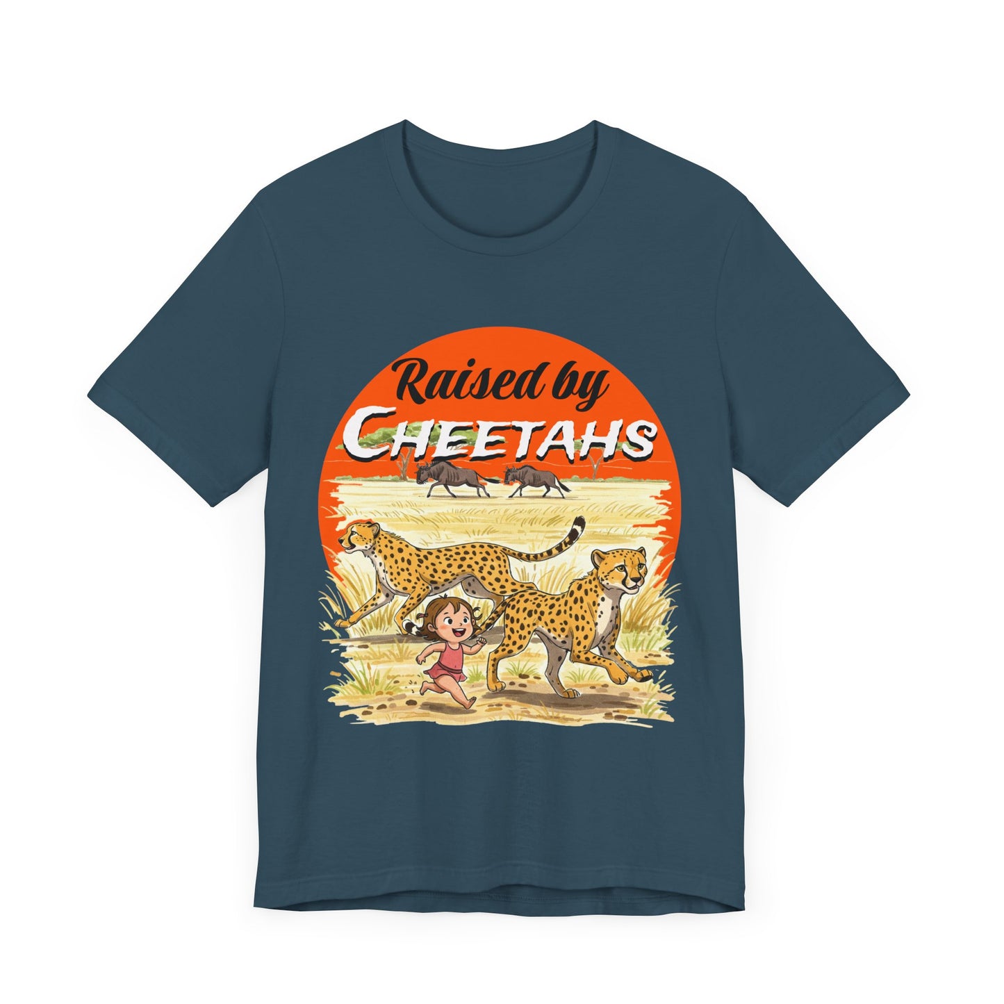 Funny Raised By Cheetahs Tee for Women- Nature and Wildlife Lovers - Schmartypants