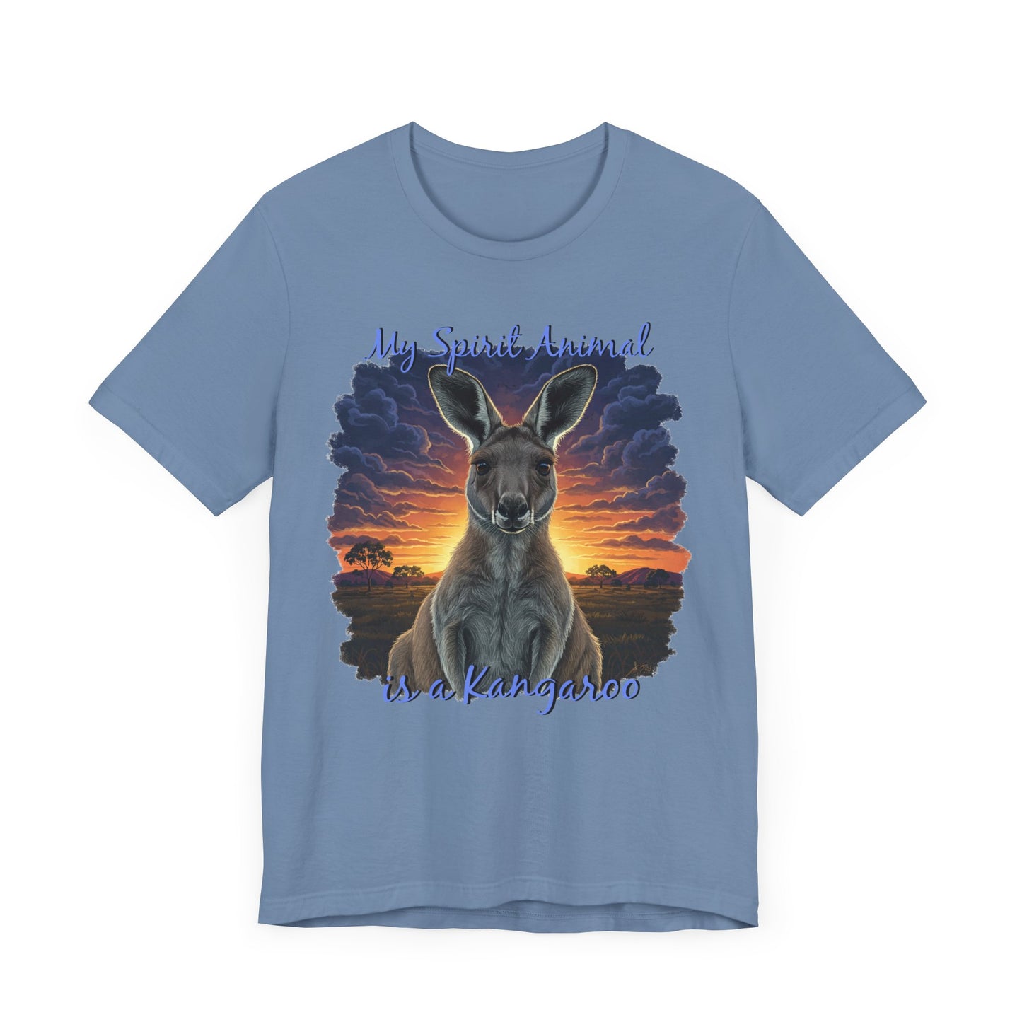 'My Spirit Animal is a Kangaroo' Tee - Unisex Jersey Short Sleeve T-Shirt for Wildlife Lovers, Aussies - Schmartypants