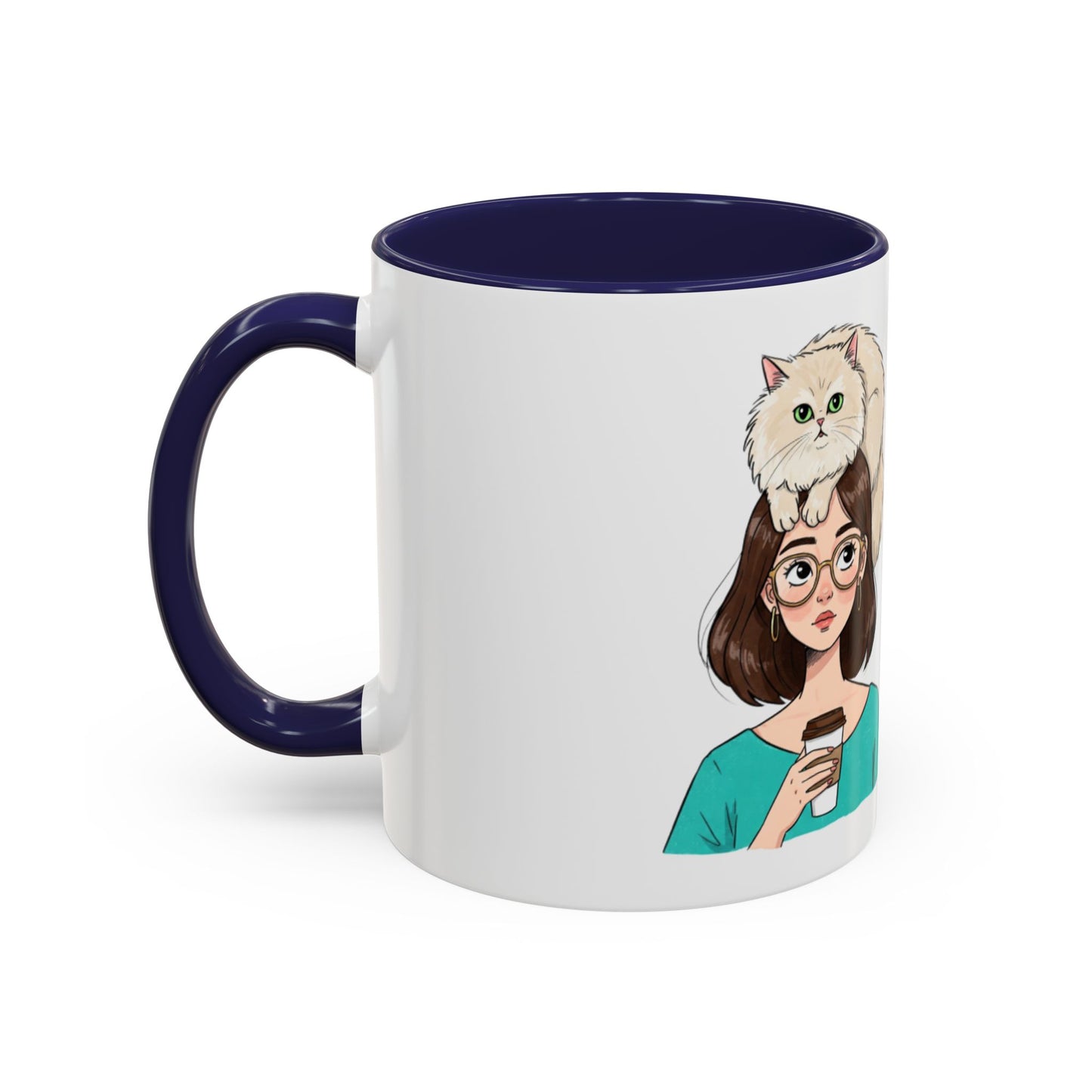 Adopted by a Cat Accent Coffee Mug - Perfect Gift for Cat Lovers - Funny Cat - Feline Humor - Schmartypants