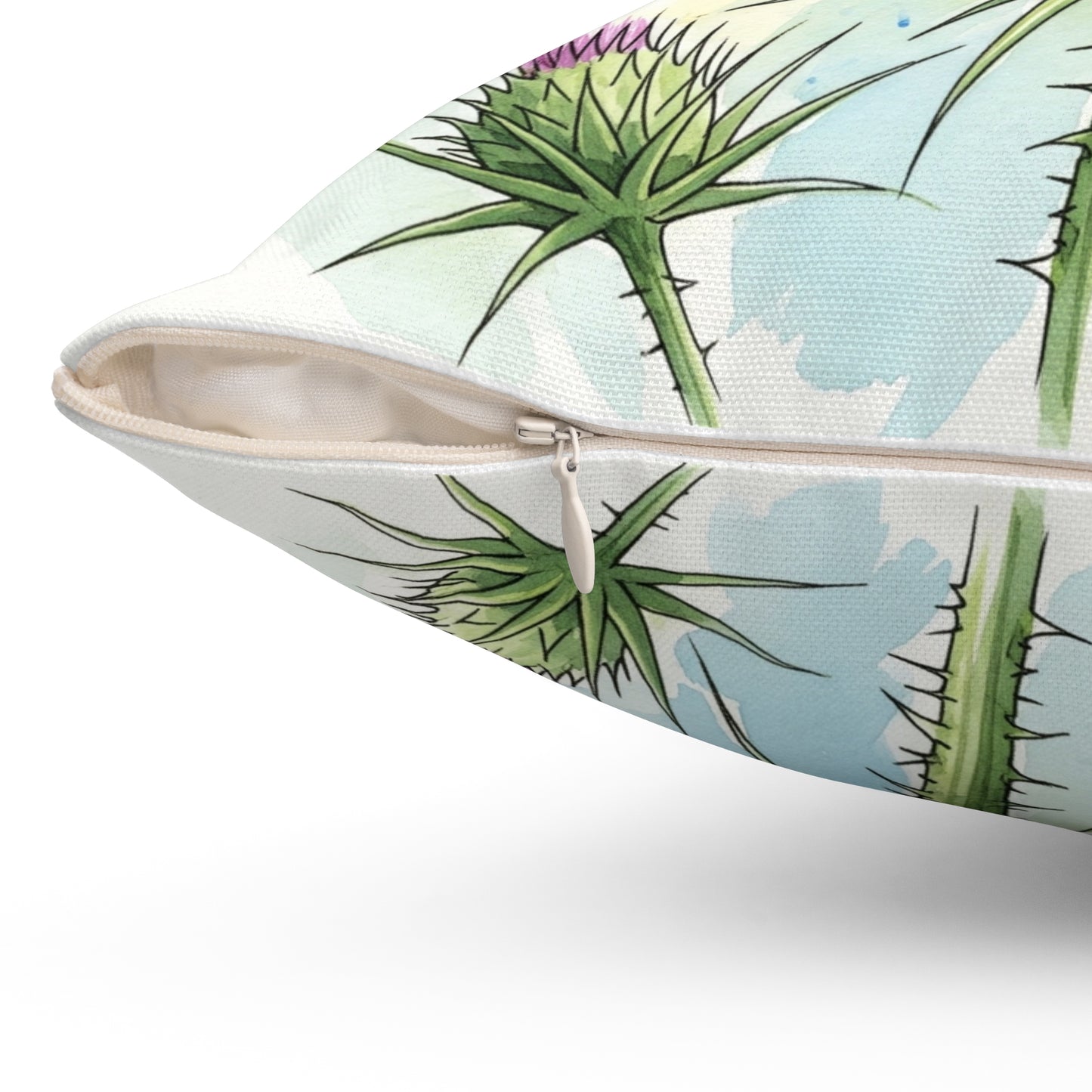 Bluebird Floral Pillow, Nature Decor, Cozy Home Accent, Gift for Bird Lovers, Spring Decor, Throw Pillow, Wildlife Cushion