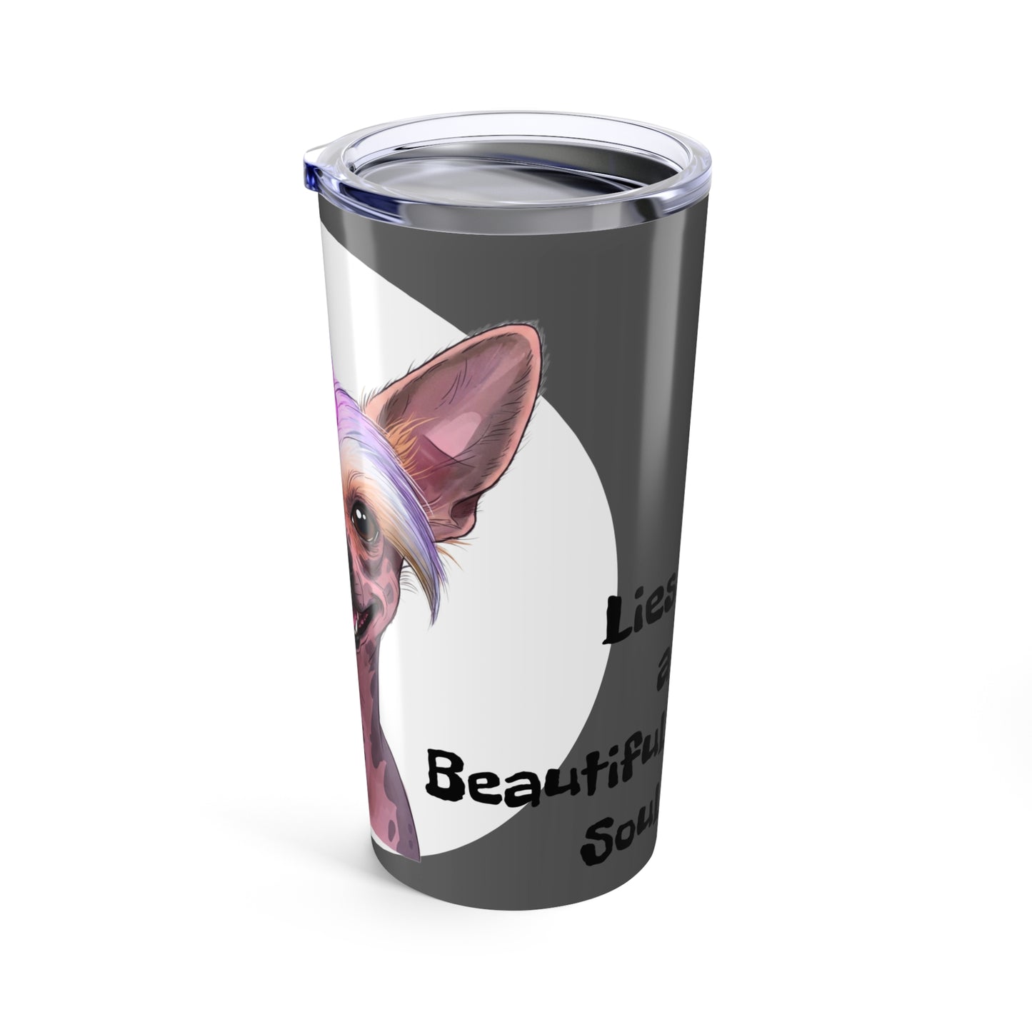 Funny Dog Lover Tumbler 20oz - Unicorn Chinese Crested & Inspirational Quote - Schmartypants