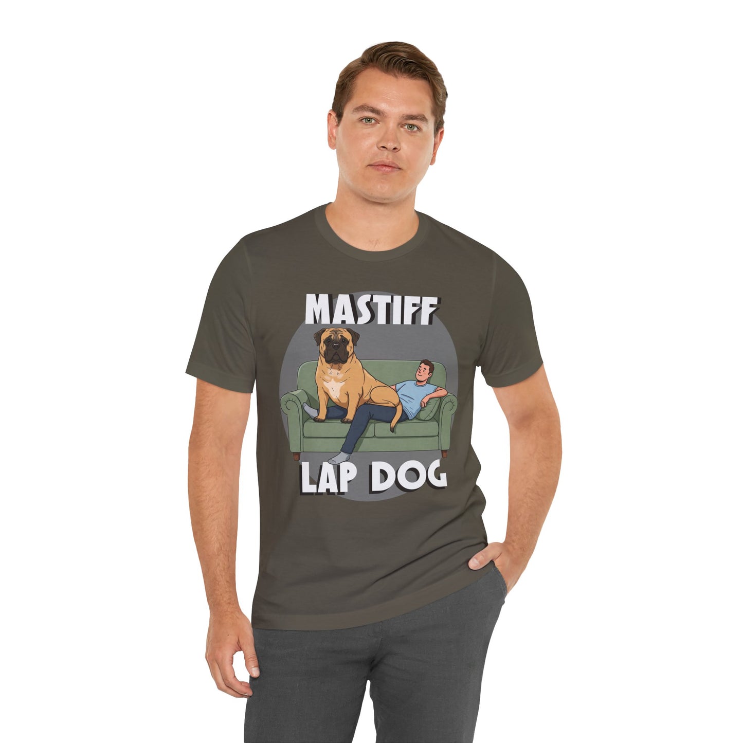 Mastiff Lap Dog Tee | Funny Dog Lover Shirt, Pet Owner Gift, Casual Wear, Birthday Present, Animal Lover Apparel - Schmartypants