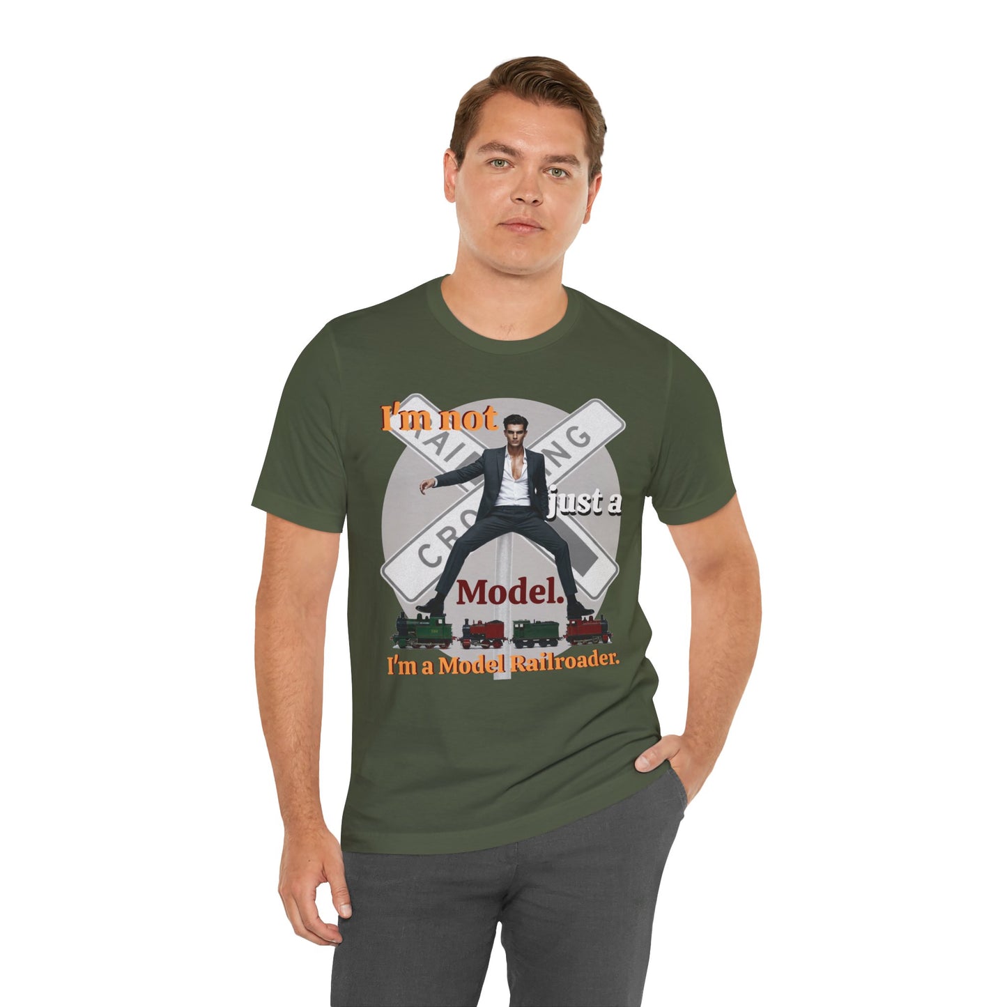 Funny Model Railroader Tee - Perfect Gift for Train Enthusiasts - Schmartypants