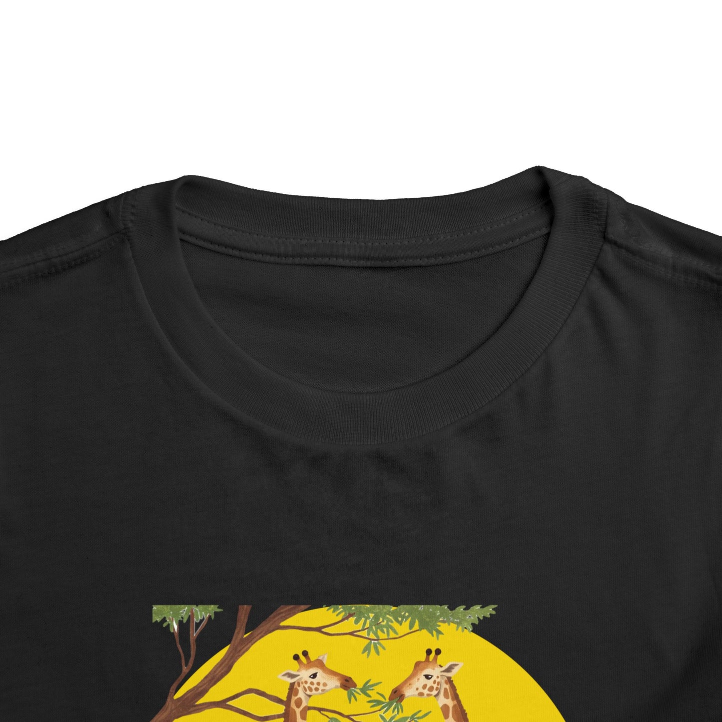 Cute Toddler Short Sleeve Tee - Funny 'Raised by Giraffes' Design - Schmartypants