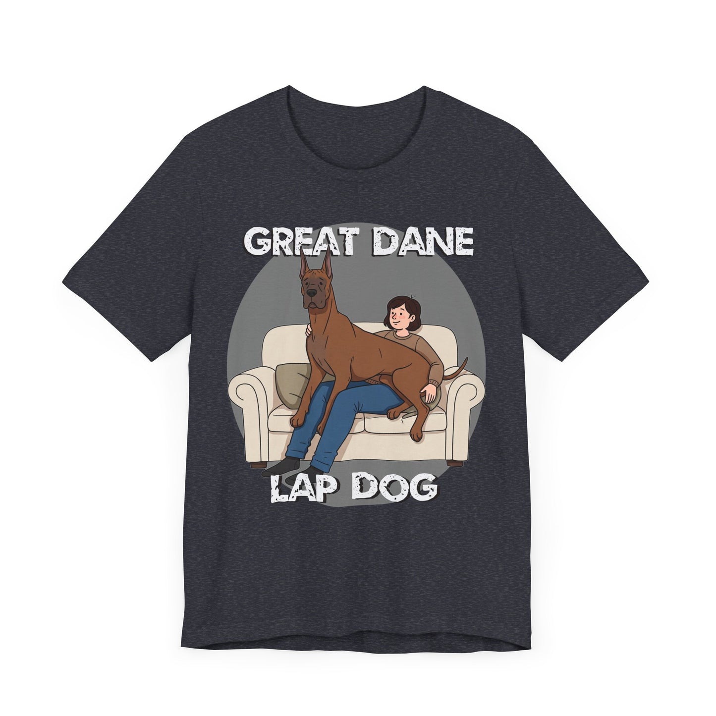 Great Dane Lap Dog Unisex Jersey Tee - Funny Perfect Gift for Dog Lovers - Schmartypants