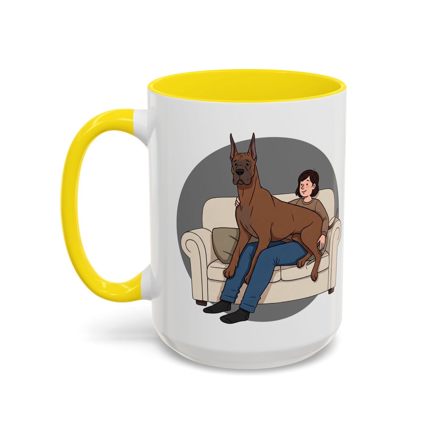 Great Dane Lap Dog Coffee Mug - Funny Pet Lover Gift - Schmartypants