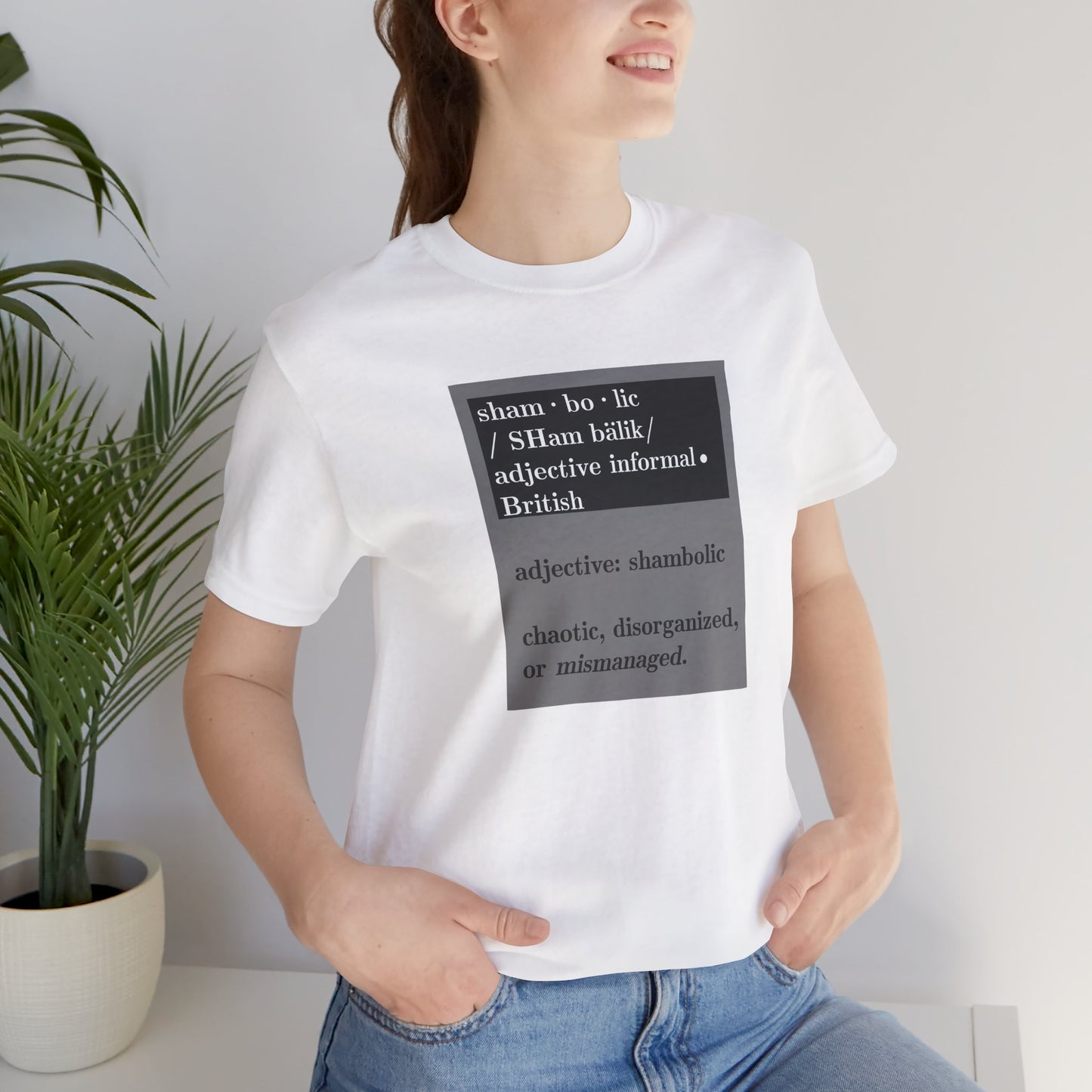 Shambolic Definition Graphic T-Shirt, Casual Wear, Perfect Gift, Unisex Apparel, Protest Humor, Rachal Maddow Fans