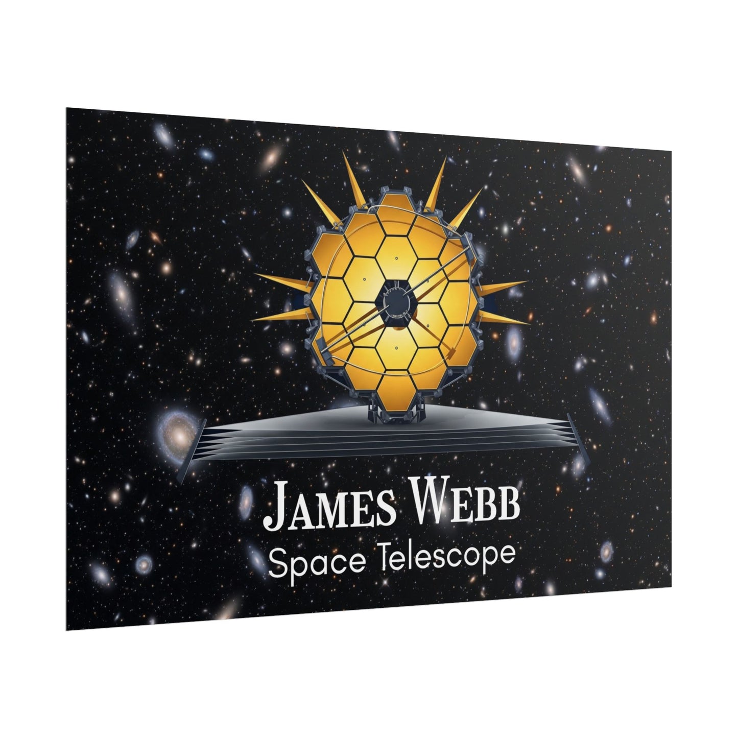 James Webb Space Telescope Rolled Poster, Astronomy Decor, Space Lover Gift, Educational Wall Art, Science Poster, Astronaut Room Decor