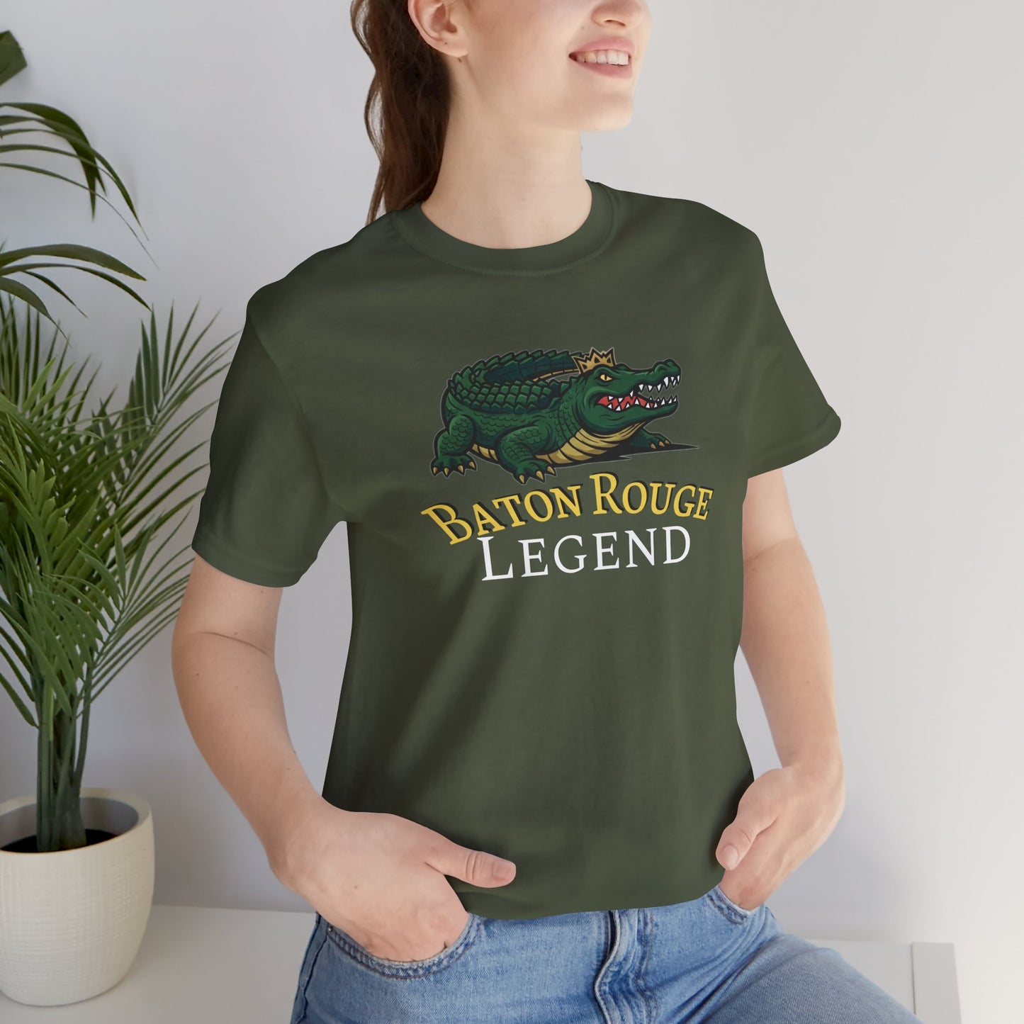 Baton Rouge Legend Tee, Unisex Graphic T-Shirt, Casual Wear, Gift Idea for College Students, Souvenir Apparel
