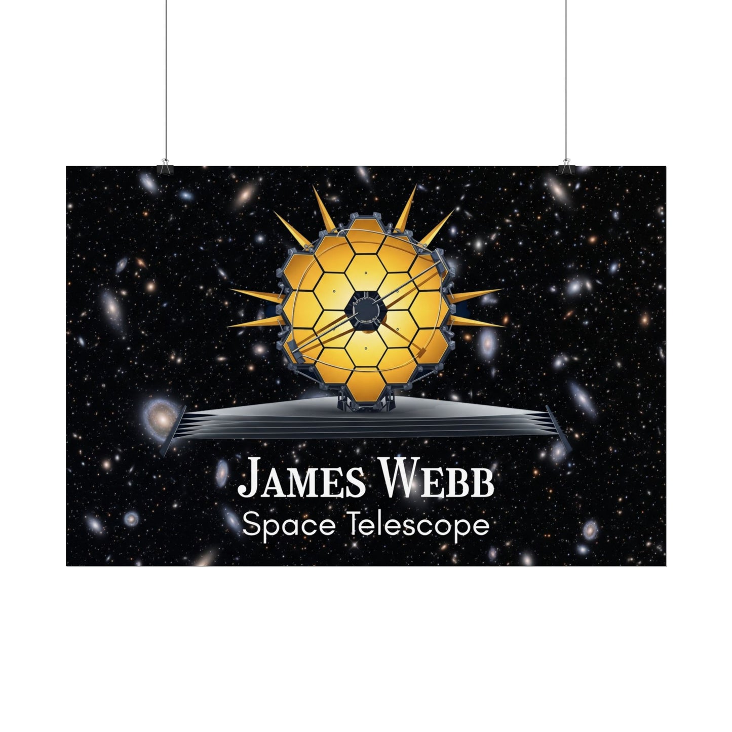 James Webb Space Telescope Rolled Poster, Astronomy Decor, Space Lover Gift, Educational Wall Art, Science Poster, Astronaut Room Decor