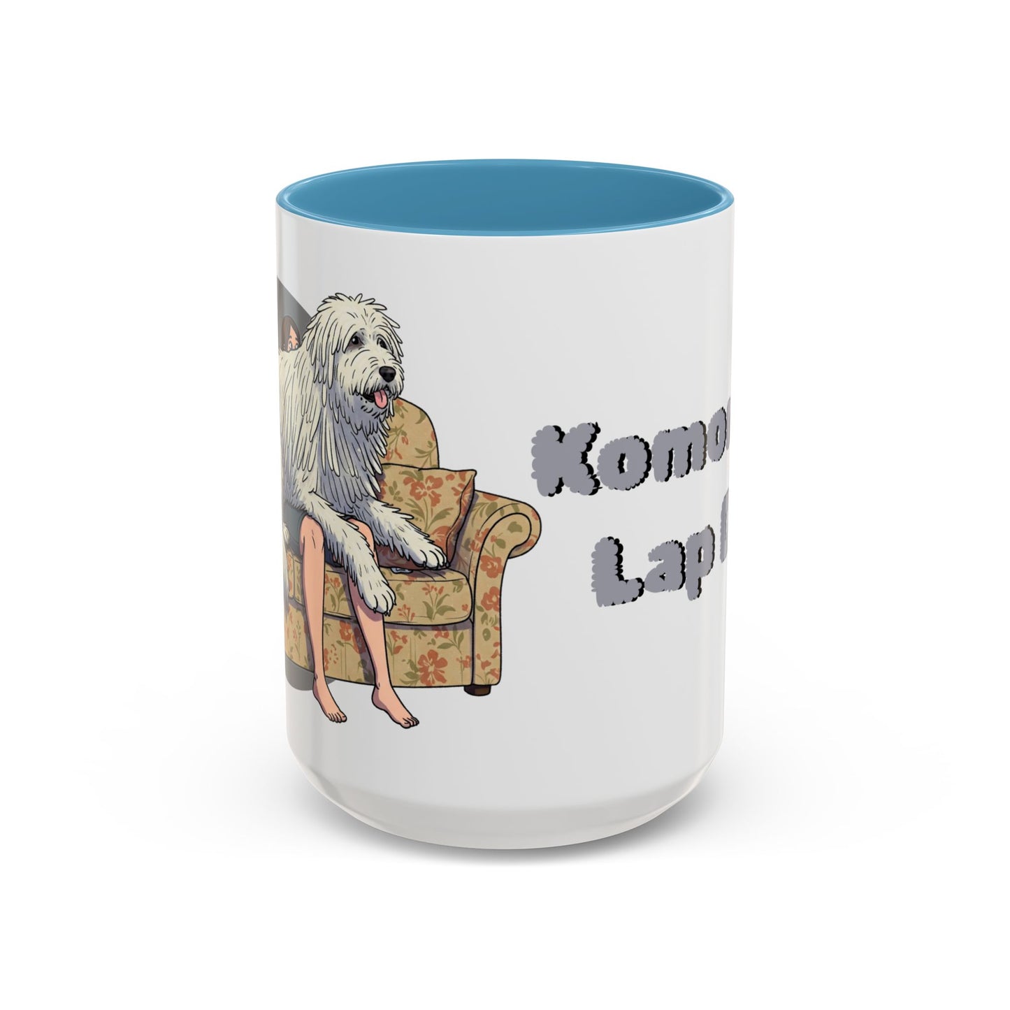 Komondor Lap Dog Coffee Mug - Funny Pet Lovers Gift - 11oz & 15oz - Schmartypants
