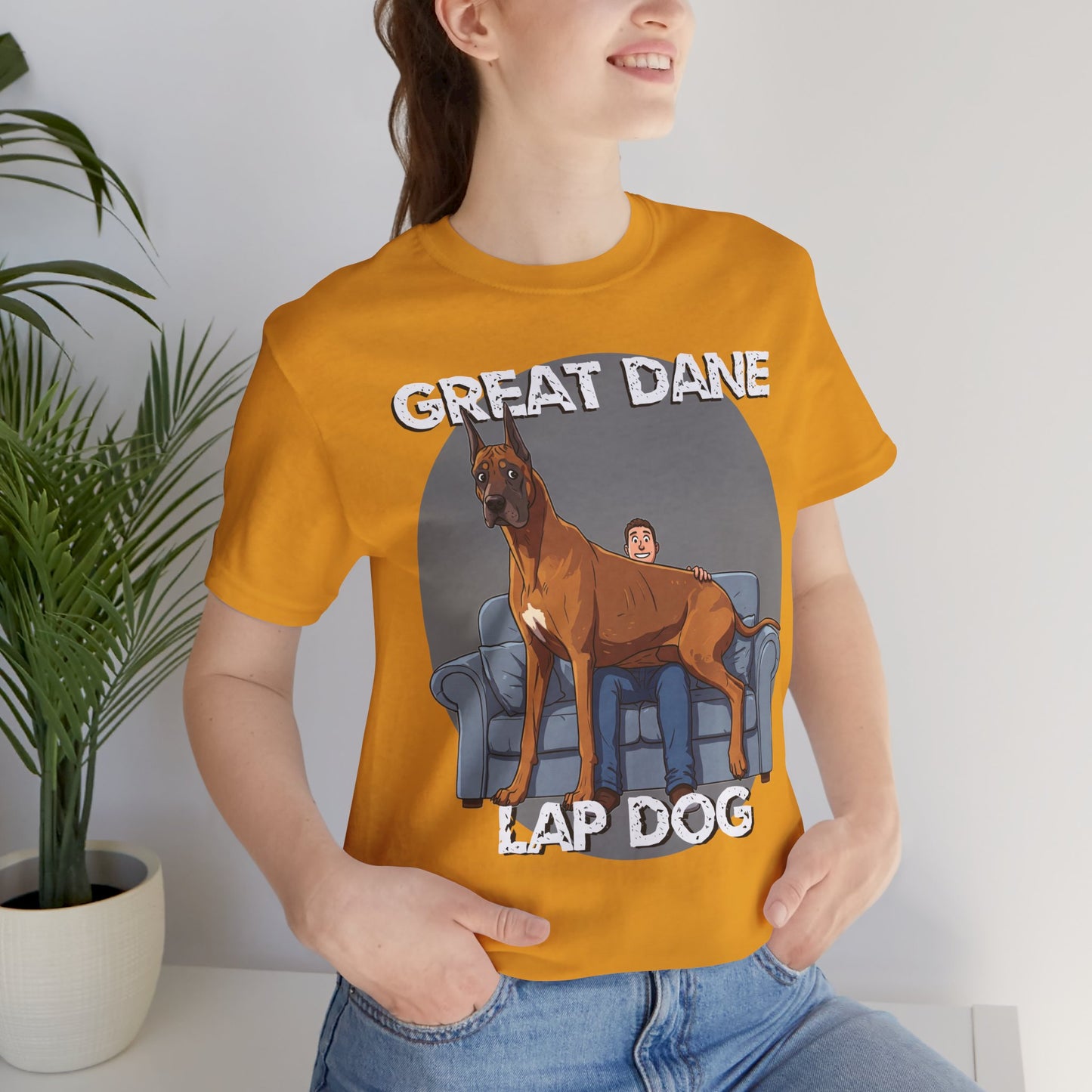 Great Dane Lap Dog Unisex Tee - Hilarious Dog Lover Graphic T-Shirt - Schmartypants
