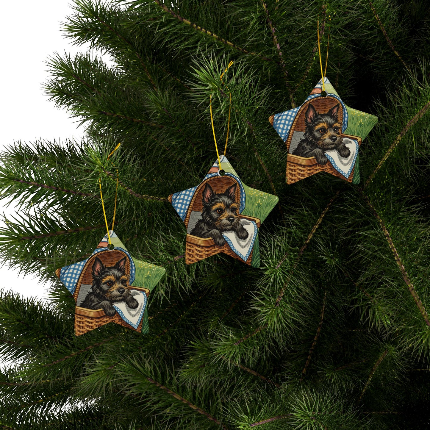 Ceramic Ornaments, Toto Wizard of Oz Tree, 2-Side Print, Collectible Series 2 Ornament, Holiday Decor, Christmas Ornament, Gift for Wizard
