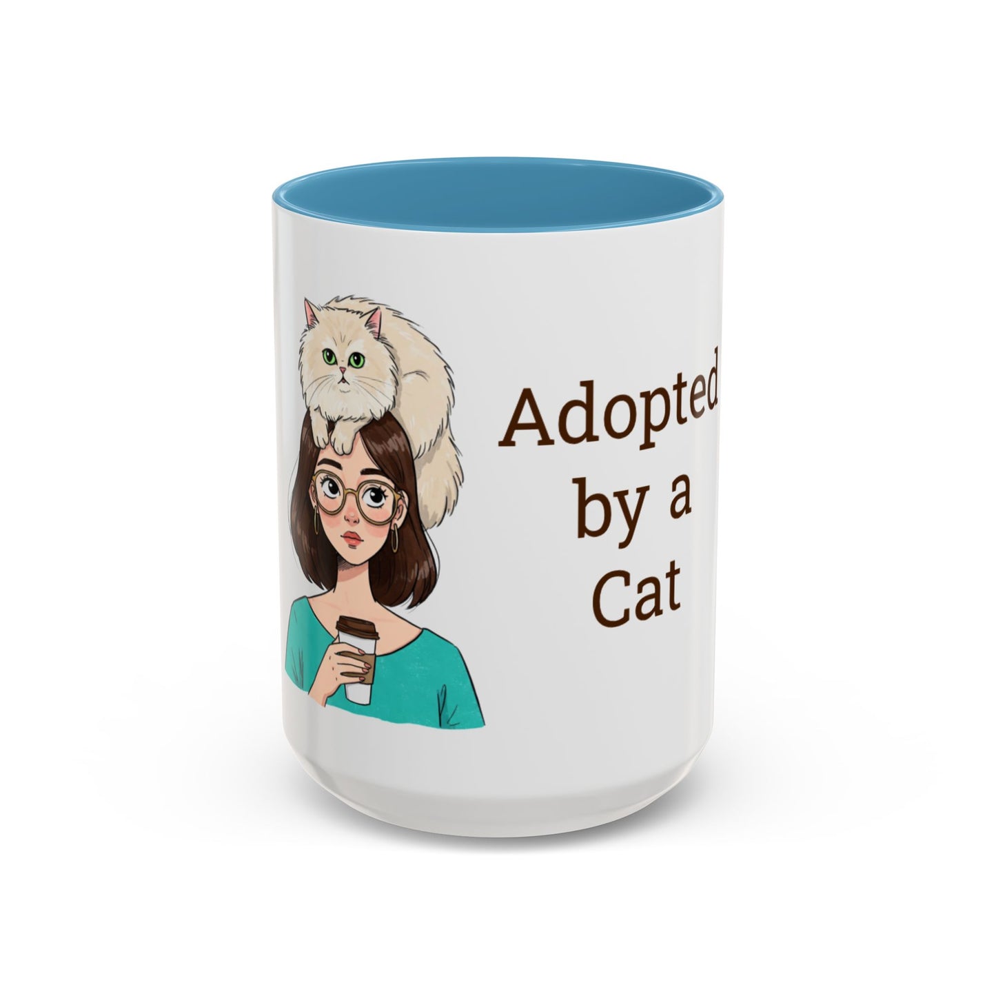 Adopted by a Cat Accent Coffee Mug - Perfect Gift for Cat Lovers - Funny Cat - Feline Humor - Schmartypants