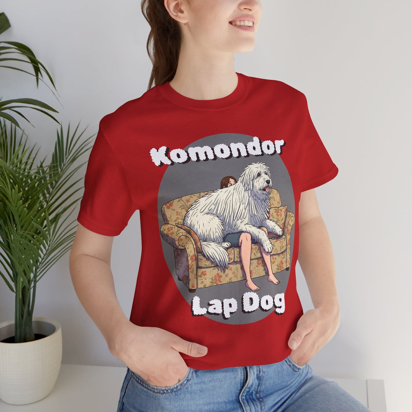 Komondor Lap Dog Unisex Tee - Funny Dog Lover's Short Sleeve Shirt - Schmartypants