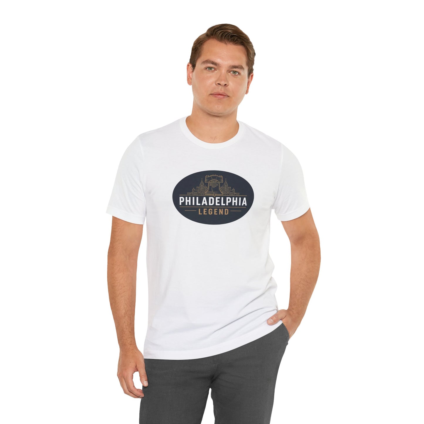 Philadelphia Legend Unisex Jersey Short Sleeve Tee | Casual Fashion, Gift for Sports Fans, Birthday Present, Summer Wear, Philly Souvenir Tee
