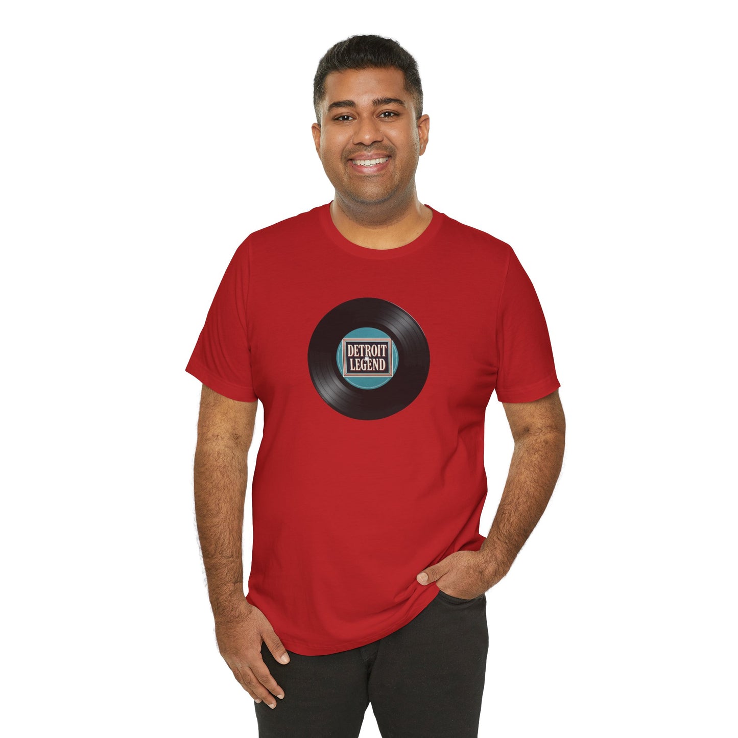 Detroit Legend Vinyl Record Tee, Music Lover Shirt, Unisex Casual Wear, Gift for Music Fans, Retro Record T-Shirt, Motown Shirt