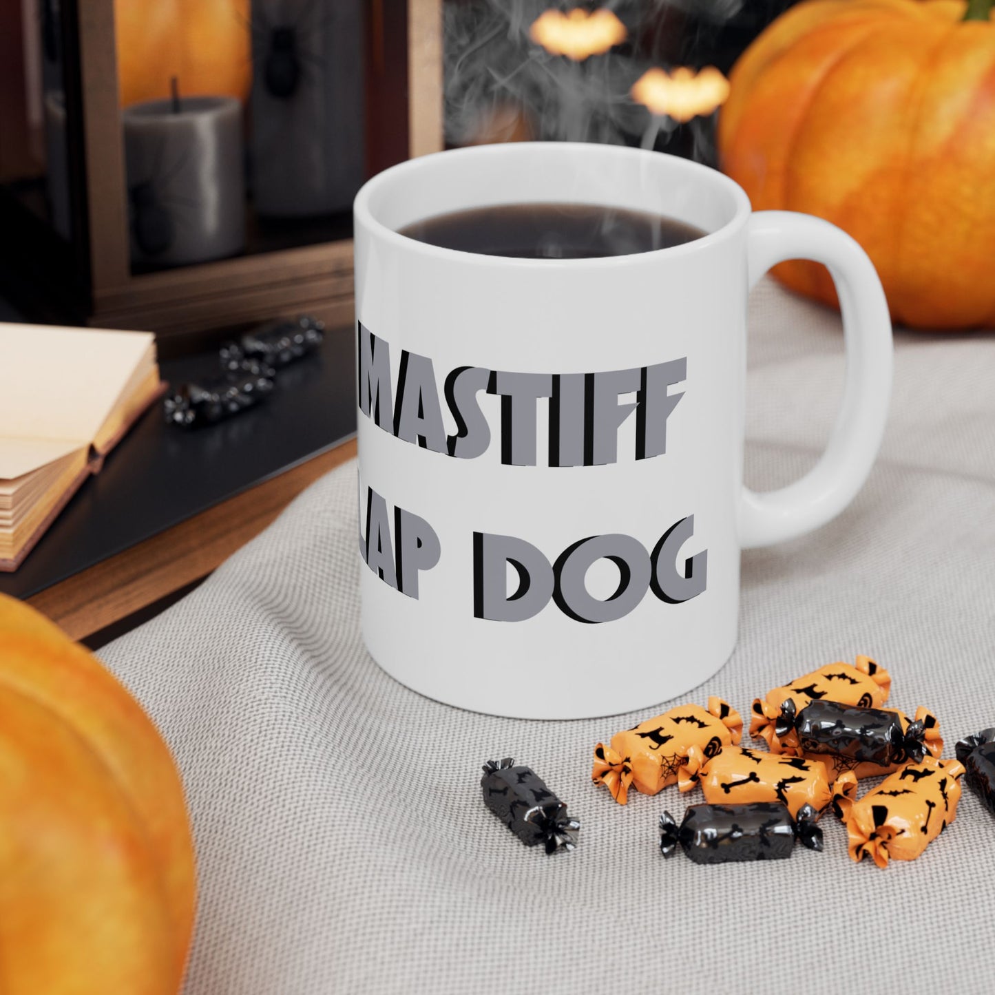 Cozy Mastiff Lover's Ceramic Mug - Perfect Gift for Mastiff Dog Owners, Funny Coffee Cup, Home Decor, Pet Lover Gift, Relaxation Mug - Schmartypants