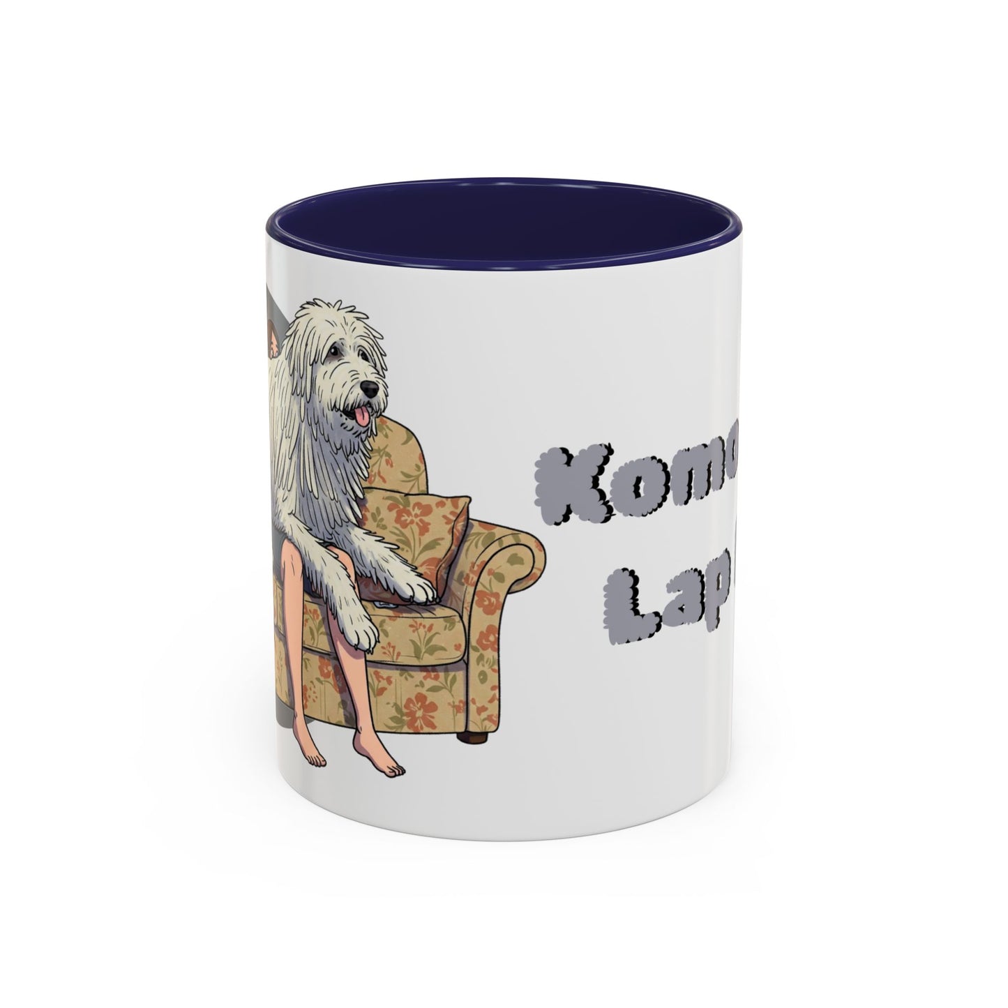 Komondor Lap Dog Coffee Mug - Funny Pet Lovers Gift - 11oz & 15oz - Schmartypants