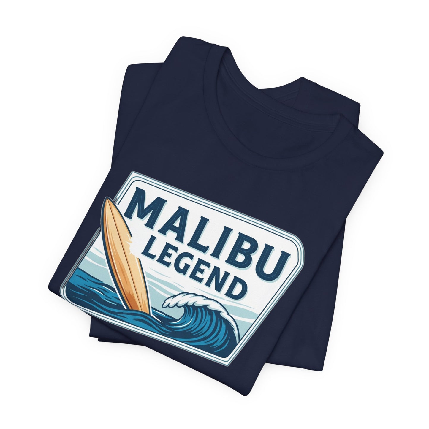 Malibu Legend Surf Tee | Unisex Jersey Short Sleeve Shirt, Beachwear, Summer Vibes, Surfing Gift, California Style, Malibu Souvenir Tee
