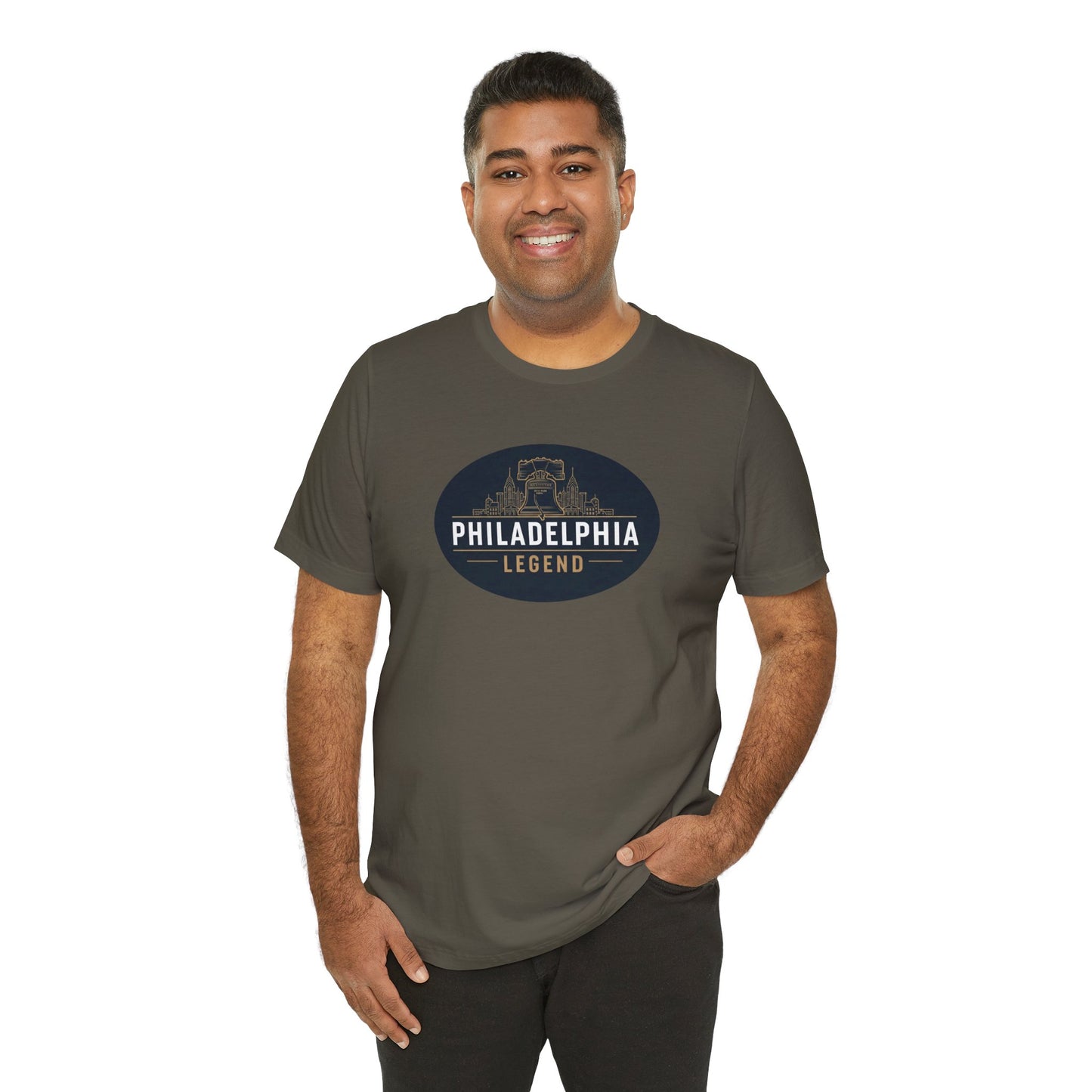 Philadelphia Legend Unisex Jersey Short Sleeve Tee | Casual Fashion, Gift for Sports Fans, Birthday Present, Summer Wear, Philly Souvenir Tee