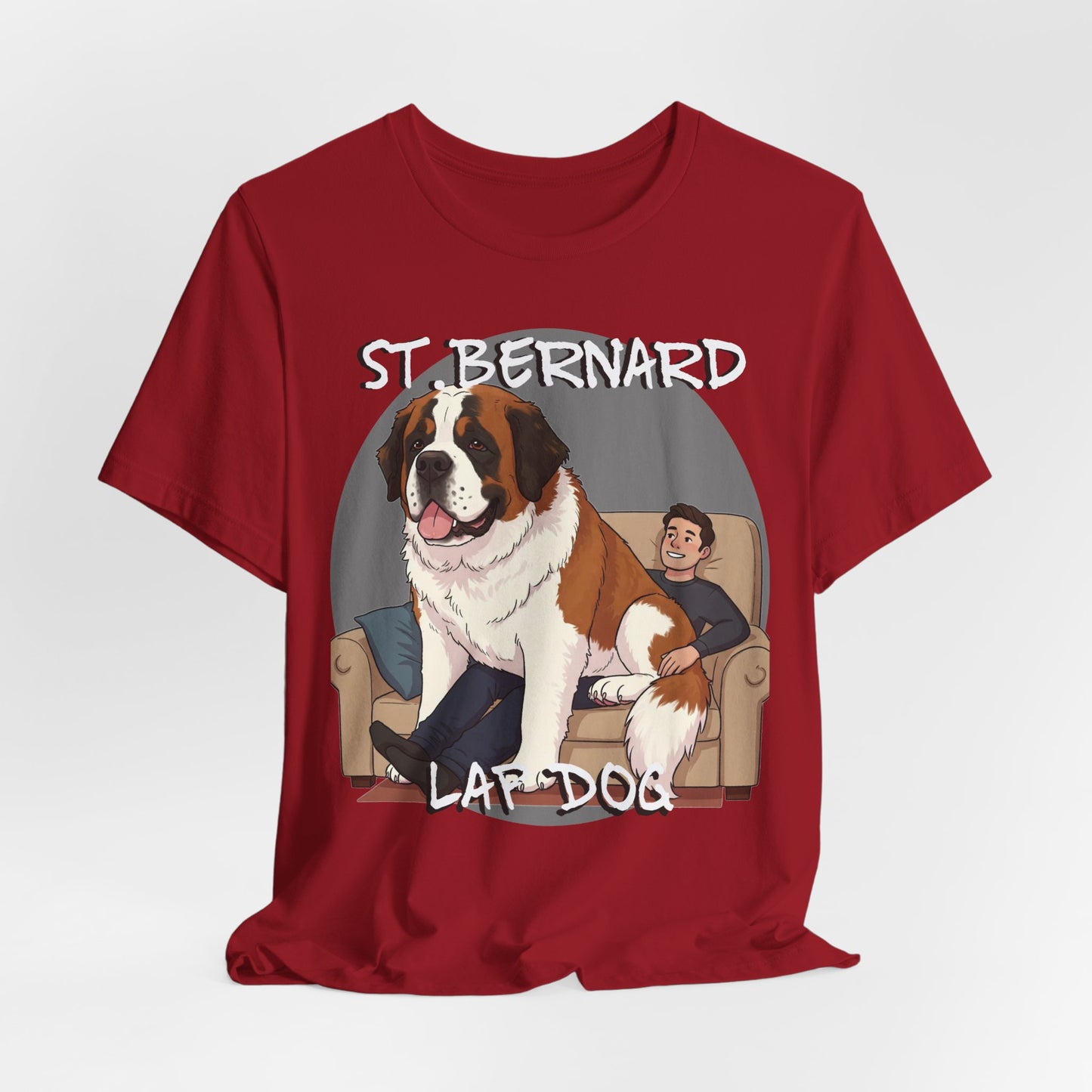 St. Bernard Funny Dog Tee - Unisex Jersey Short Sleeve T-Shirt - Schmartypants