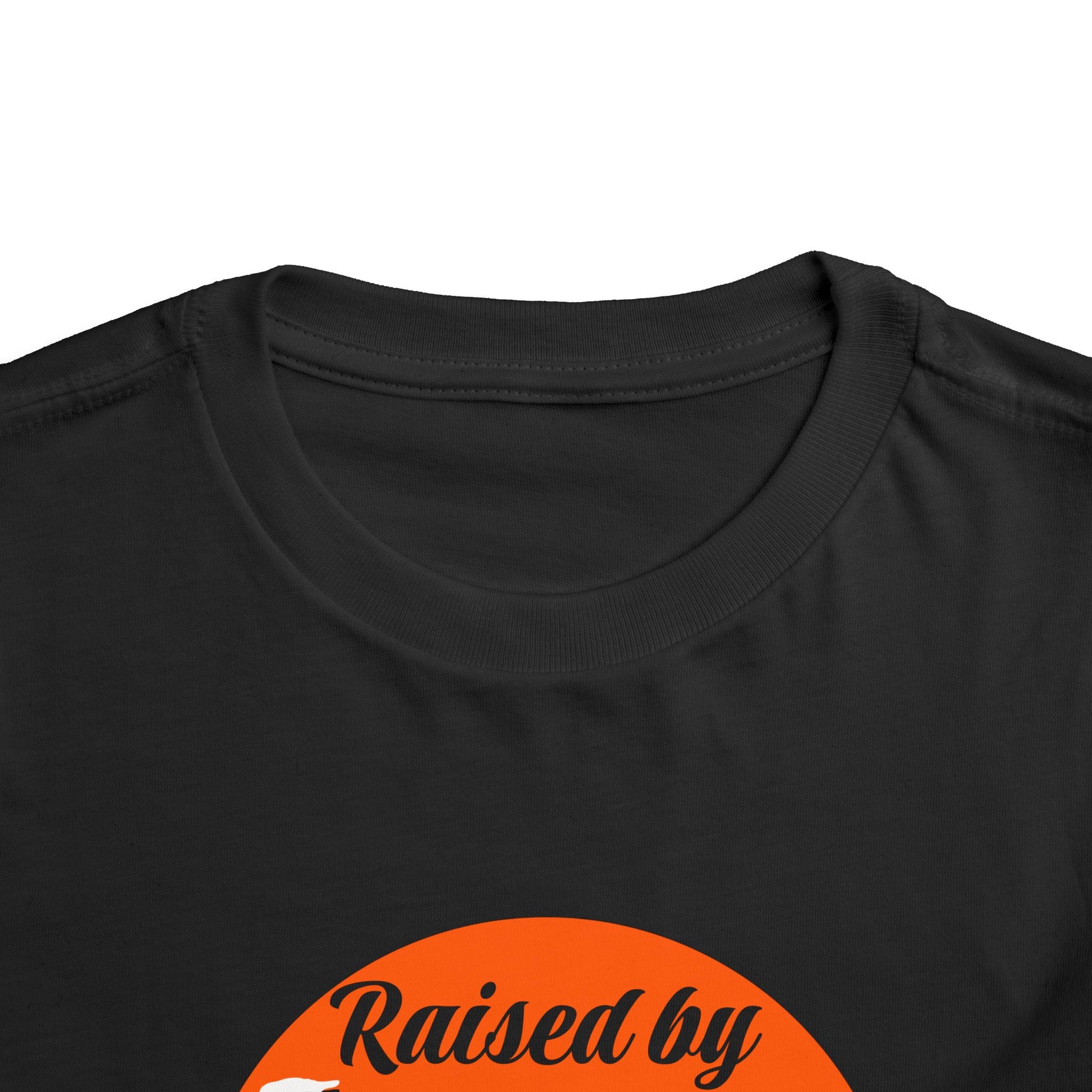 Toddler Short Sleeve Tee - Raised by Cheetahs Funny Adventure Shirt for Girls, Toddlers - Schmartypants