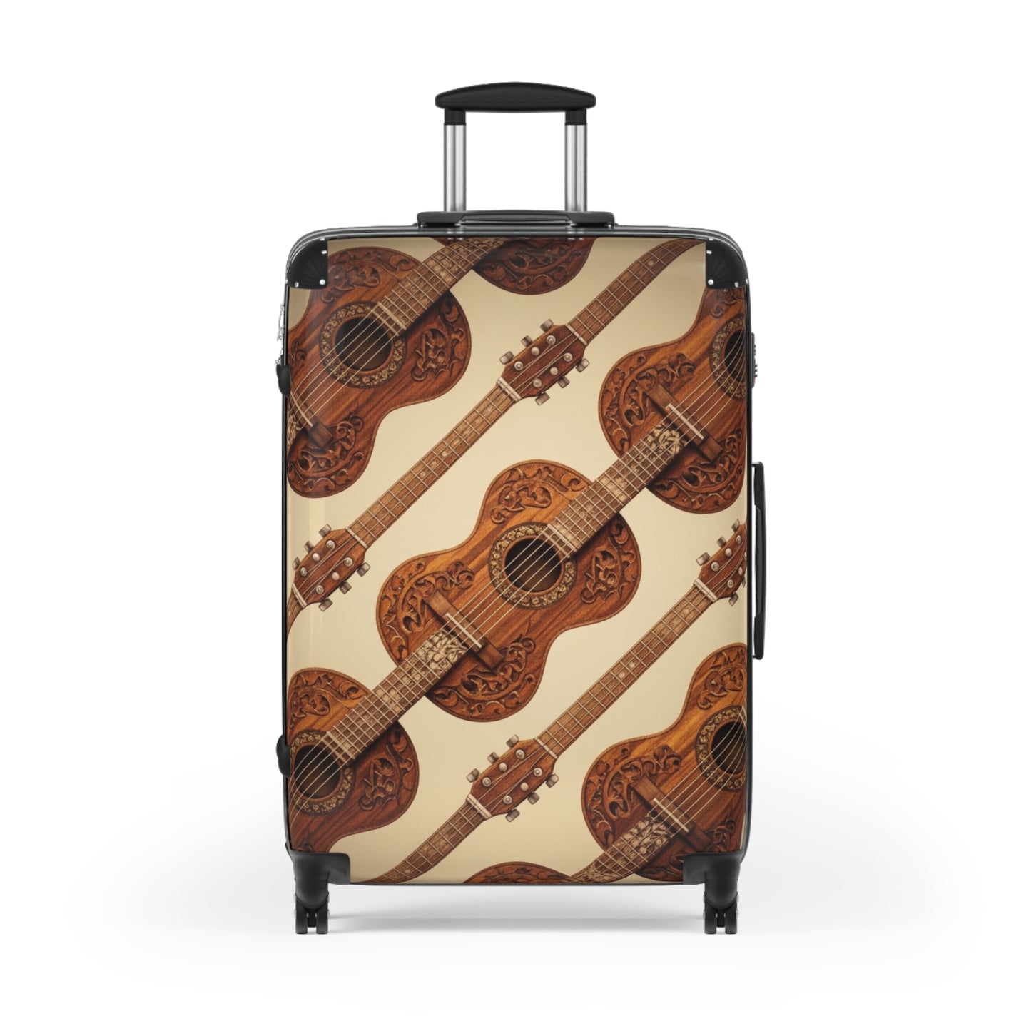 Bohemian Guitar Suitcase - Vintage Luggage, Traveler Gift, Music Lover Accessory, Unique Baggage, Holiday Travel