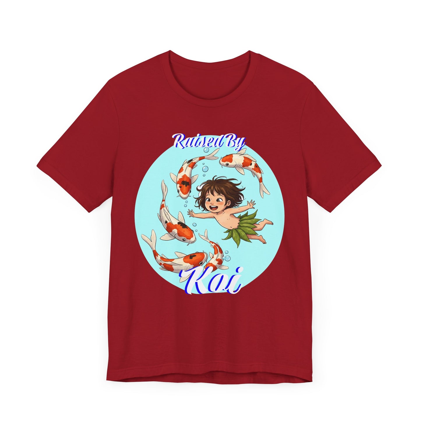 Koi Fish Art Tee, Playful Graphic Shirt, Unisex Summer T-Shirt, Anime Inspired Apparel, Fun Gift for Kids and Teens - Schmartypants