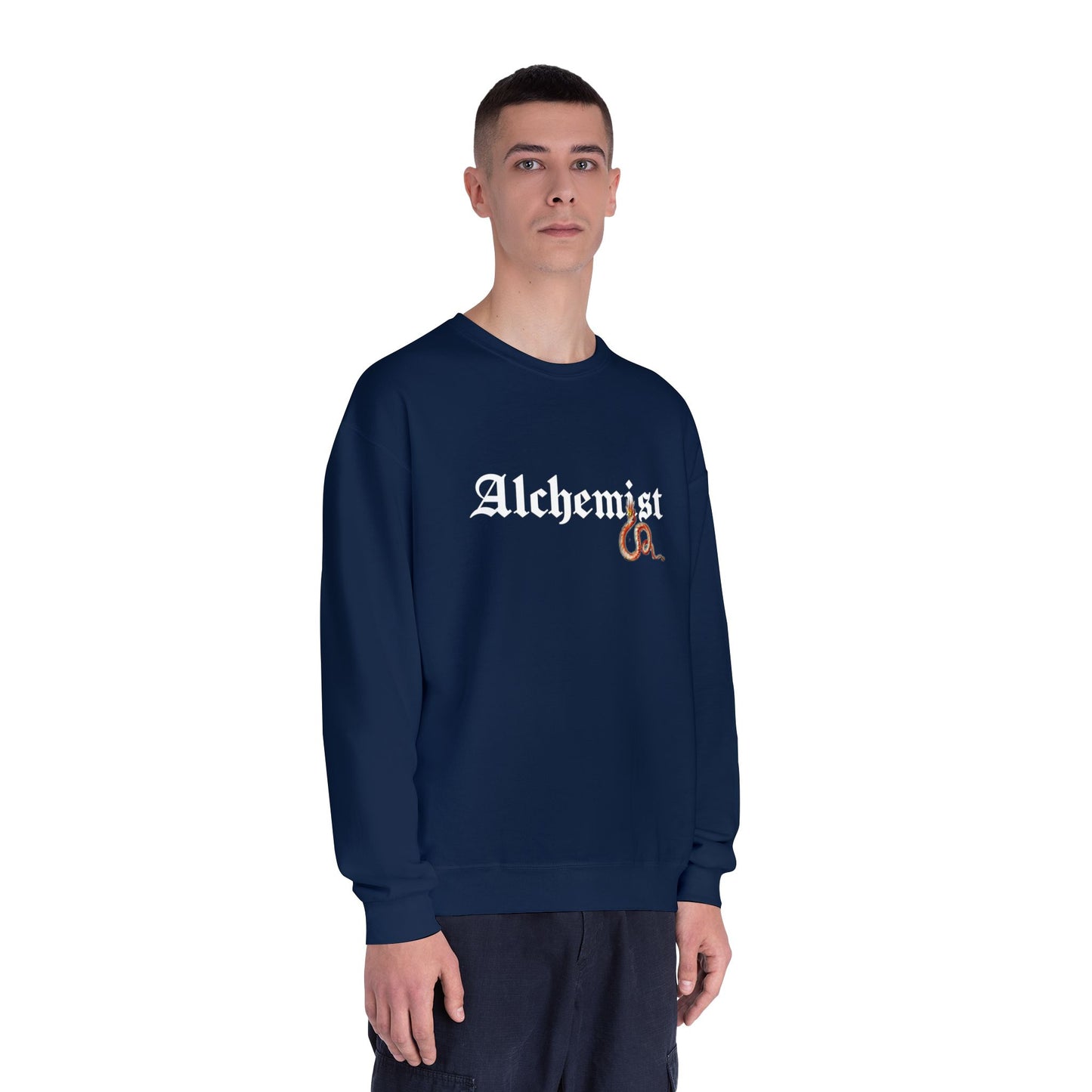 Mystical Alchemist Dragon Sweatshirt, Cozy Gift, Fantasy Lover Apparel, Unisex Sweatshirt, Dragon Design, Magical Outfit