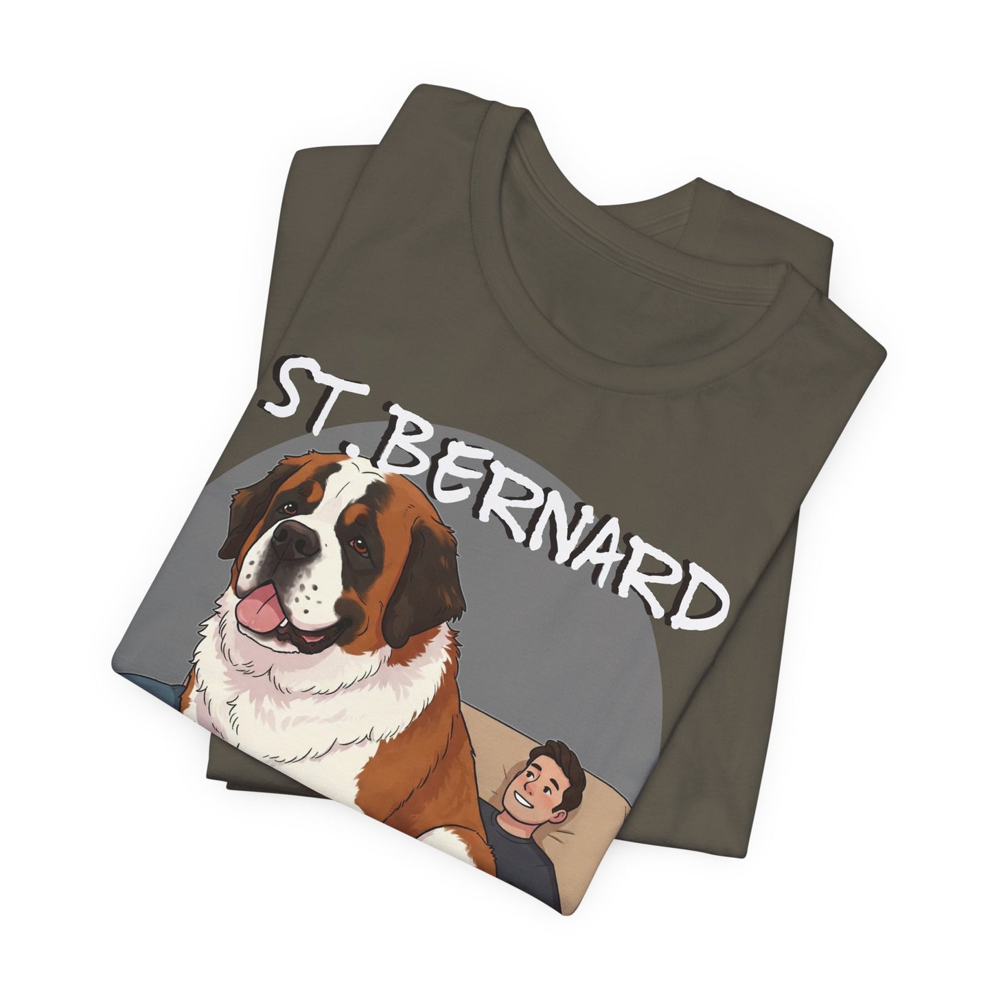 St. Bernard Funny Dog Tee - Unisex Jersey Short Sleeve T-Shirt - Schmartypants