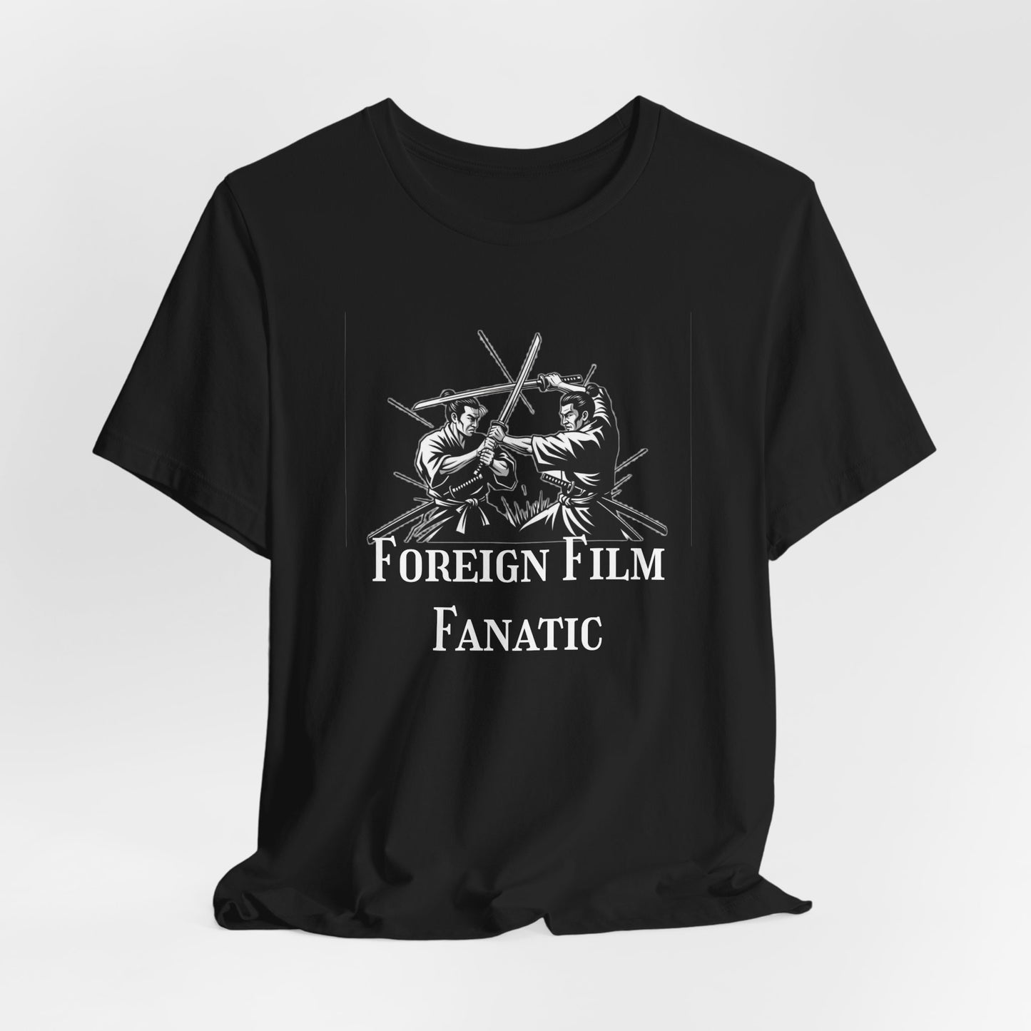 Foreign Film Fanatic Unisex Tee, Cool Graphic Shirt for Movie Lovers, Perfect Gift for Film Buffs, Stylish Casual Wear, Movie Night Tee
