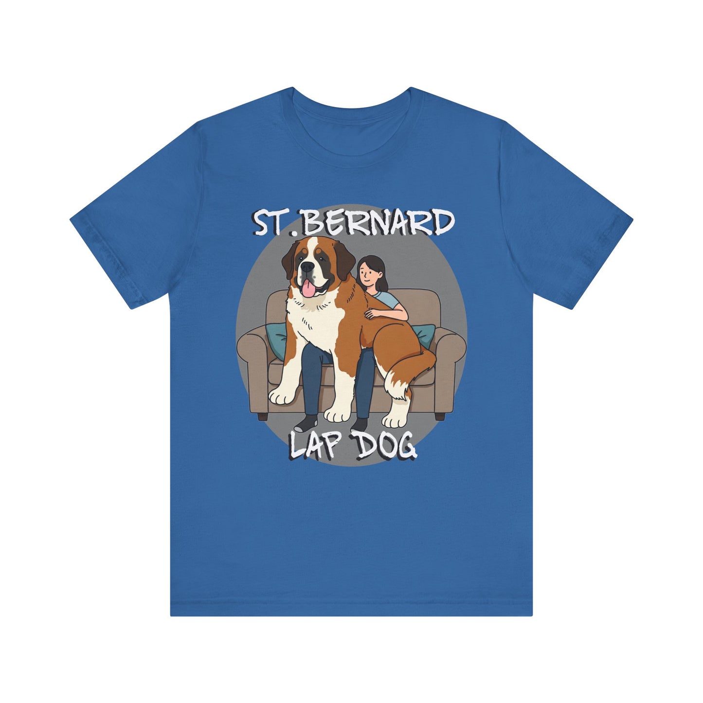 Funny St. Bernard Lap Dog Tee - Unisex Jersey Short Sleeve Tee for Dog Lovers - Schmartypants