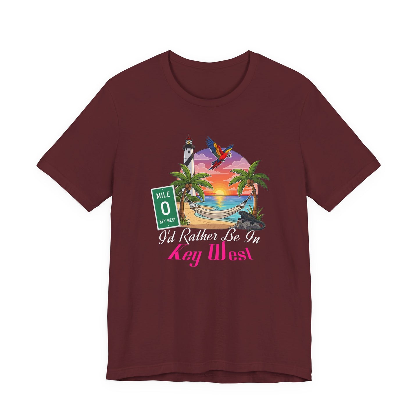 I'd Rather Be In Key West Tee | Vacation Shirt, Summer Style, Beachwear Gift, Travel Tee, Casual Fashion