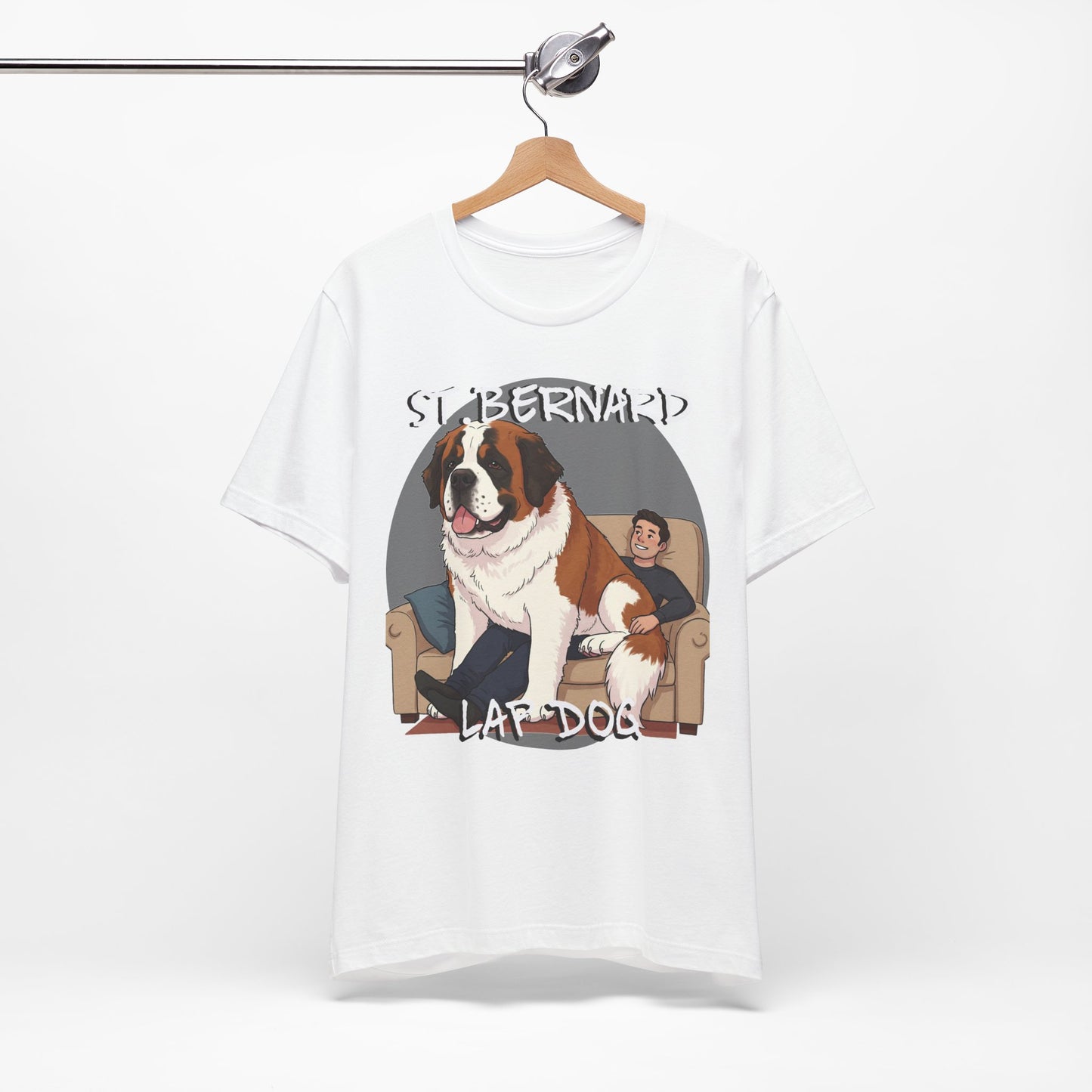 St. Bernard Funny Dog Tee - Unisex Jersey Short Sleeve T-Shirt - Schmartypants