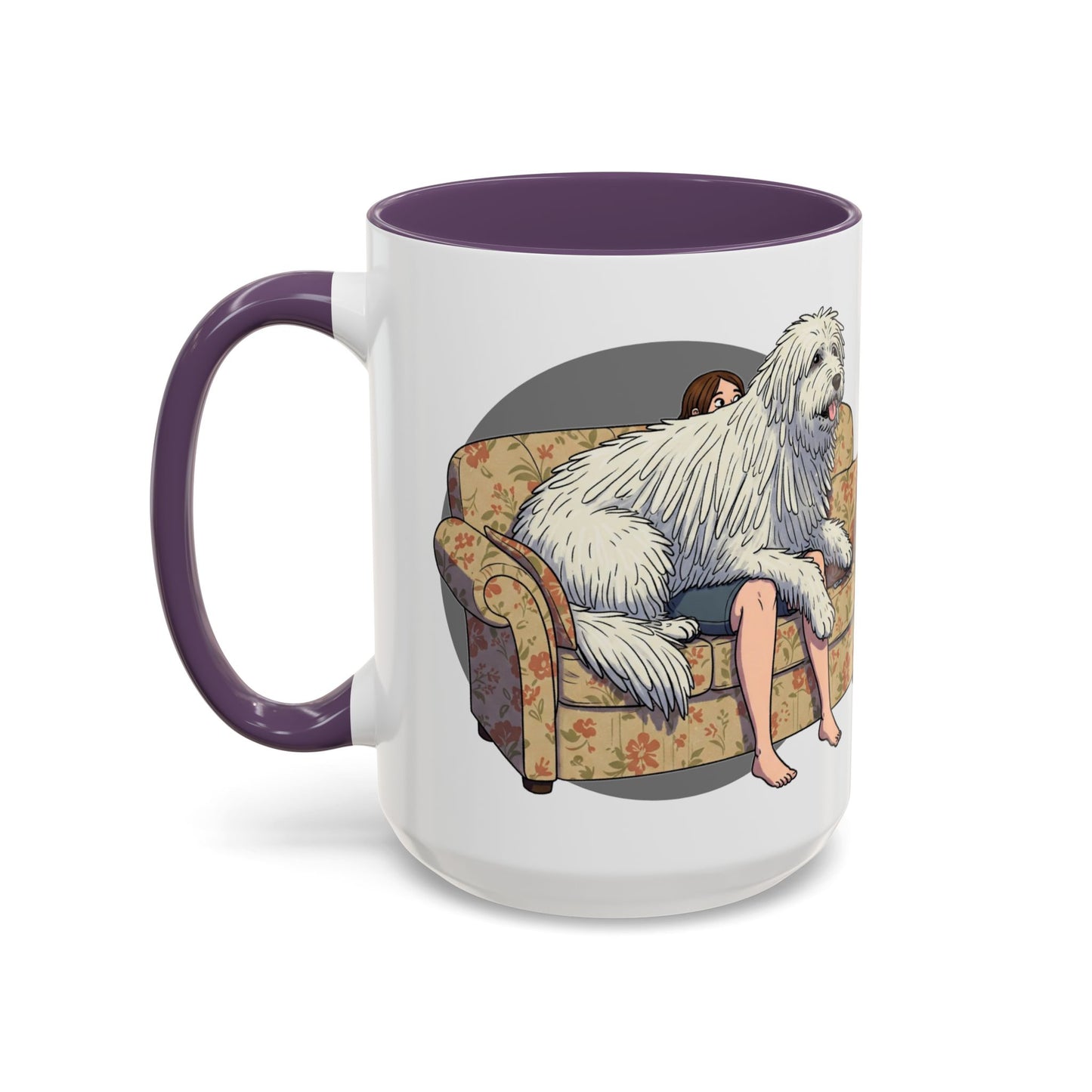 Komondor Lap Dog Coffee Mug - Funny Pet Lovers Gift - 11oz & 15oz - Schmartypants