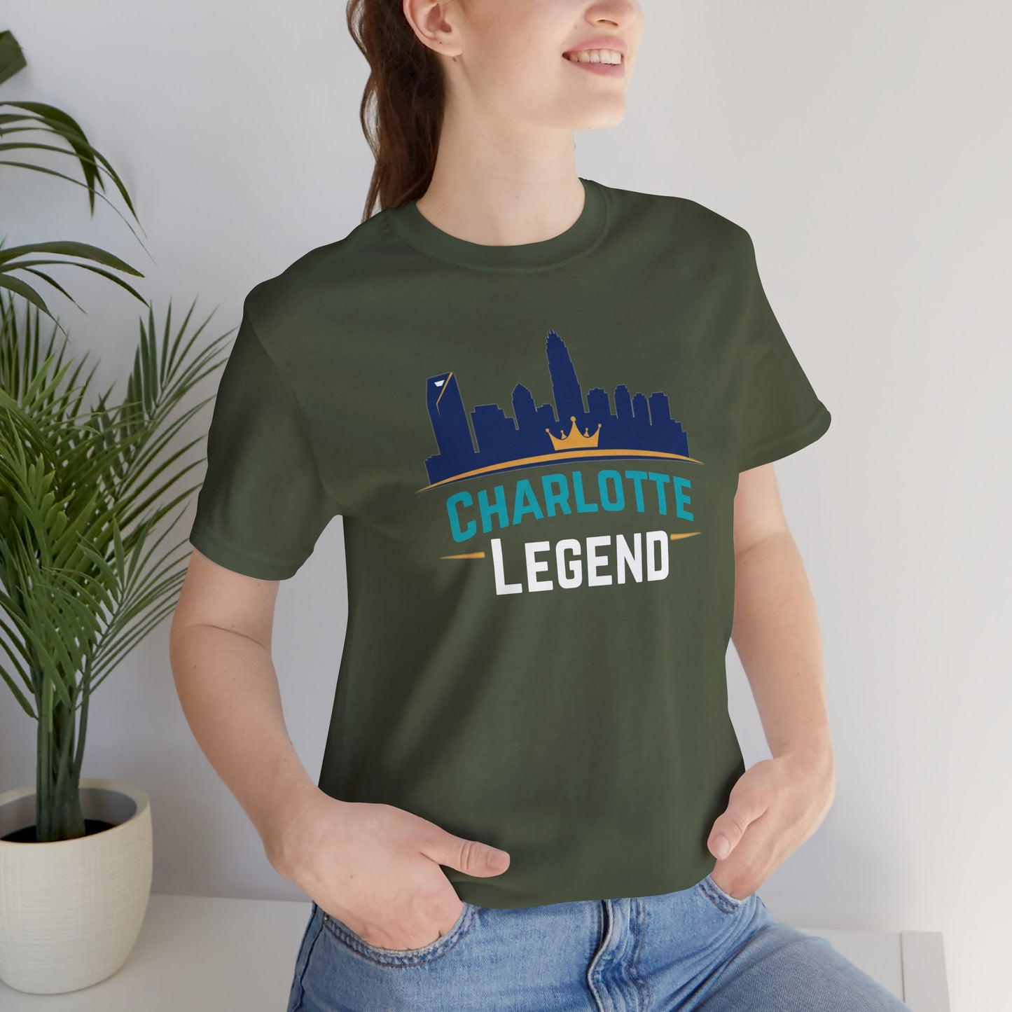 Charlotte Legend T-Shirt, Unisex Graphic Tee, Urban Streetwear, Gift for Sports Fans, City Pride Apparel, Charlotte Souvenir Tee
