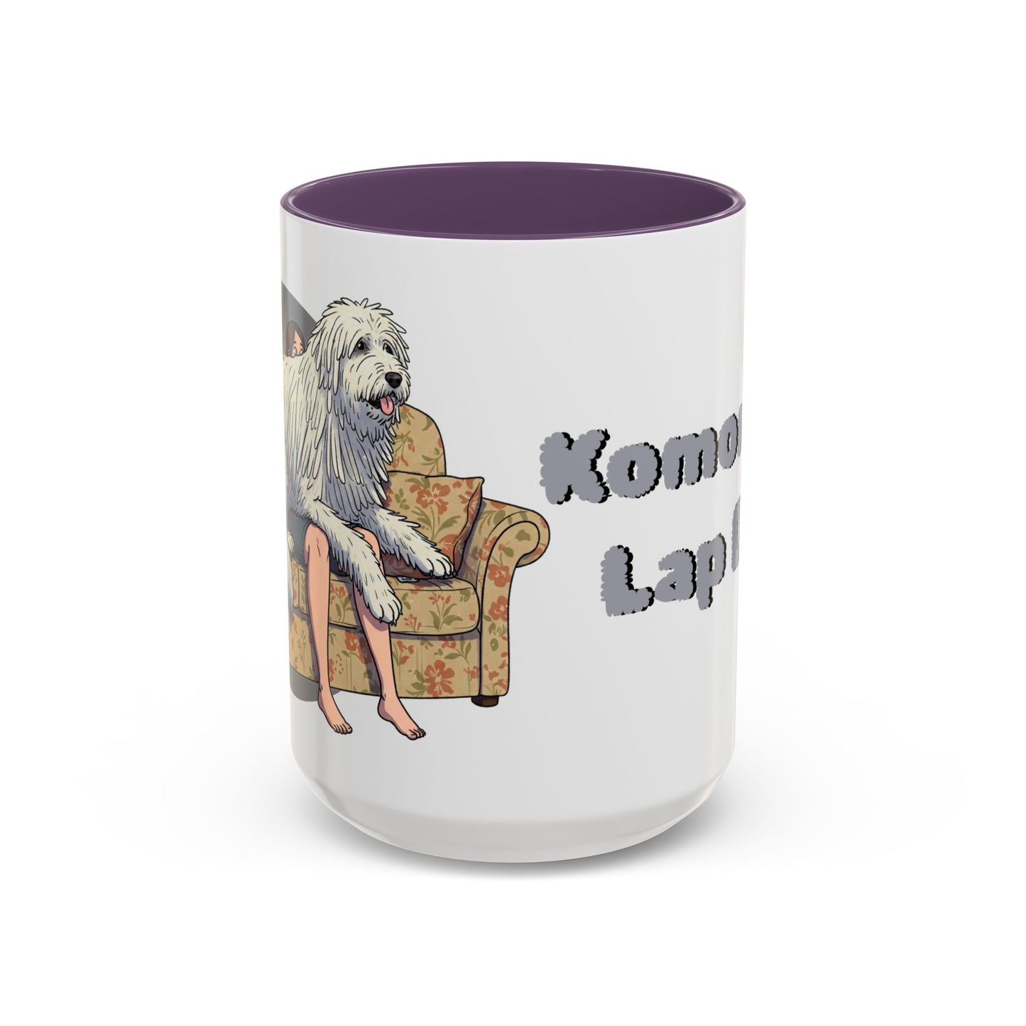 Komondor Lap Dog Coffee Mug - Funny Pet Lovers Gift - 11oz & 15oz - Schmartypants
