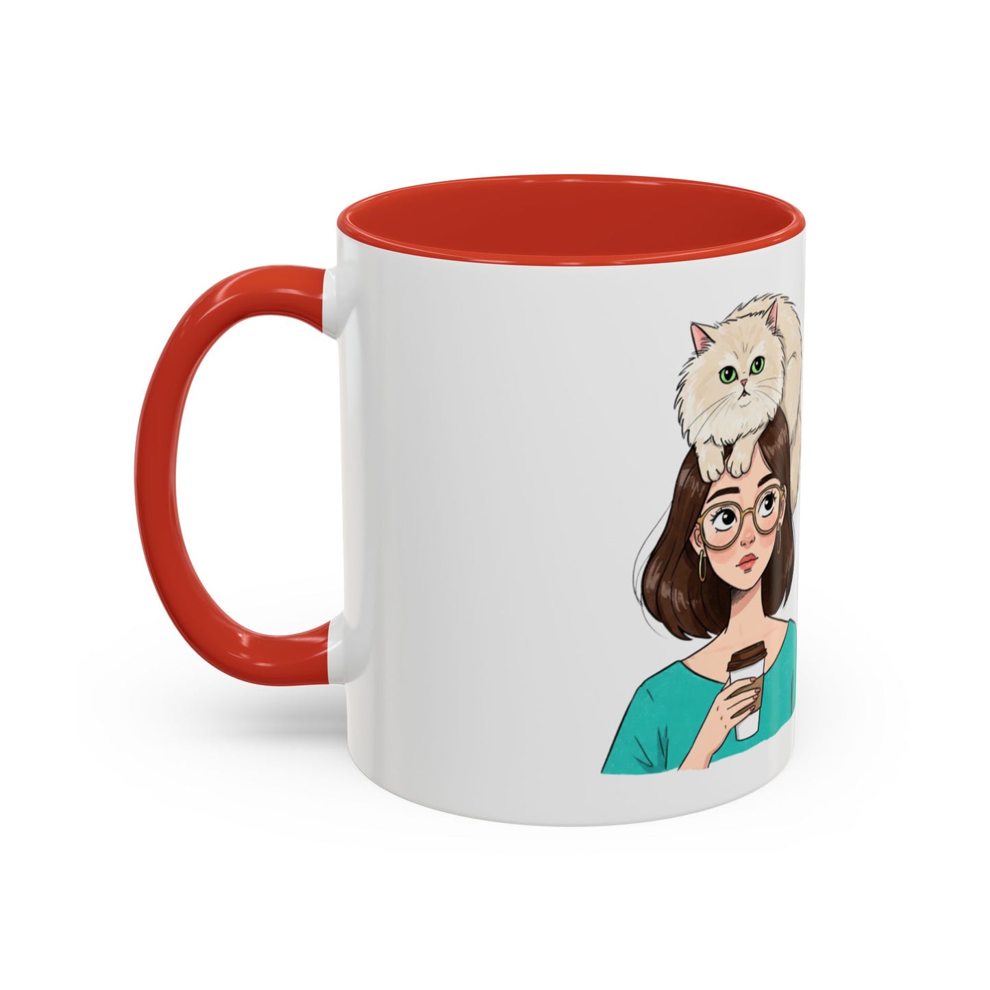 Adopted by a Cat Accent Coffee Mug - Perfect Gift for Cat Lovers - Funny Cat - Feline Humor - Schmartypants