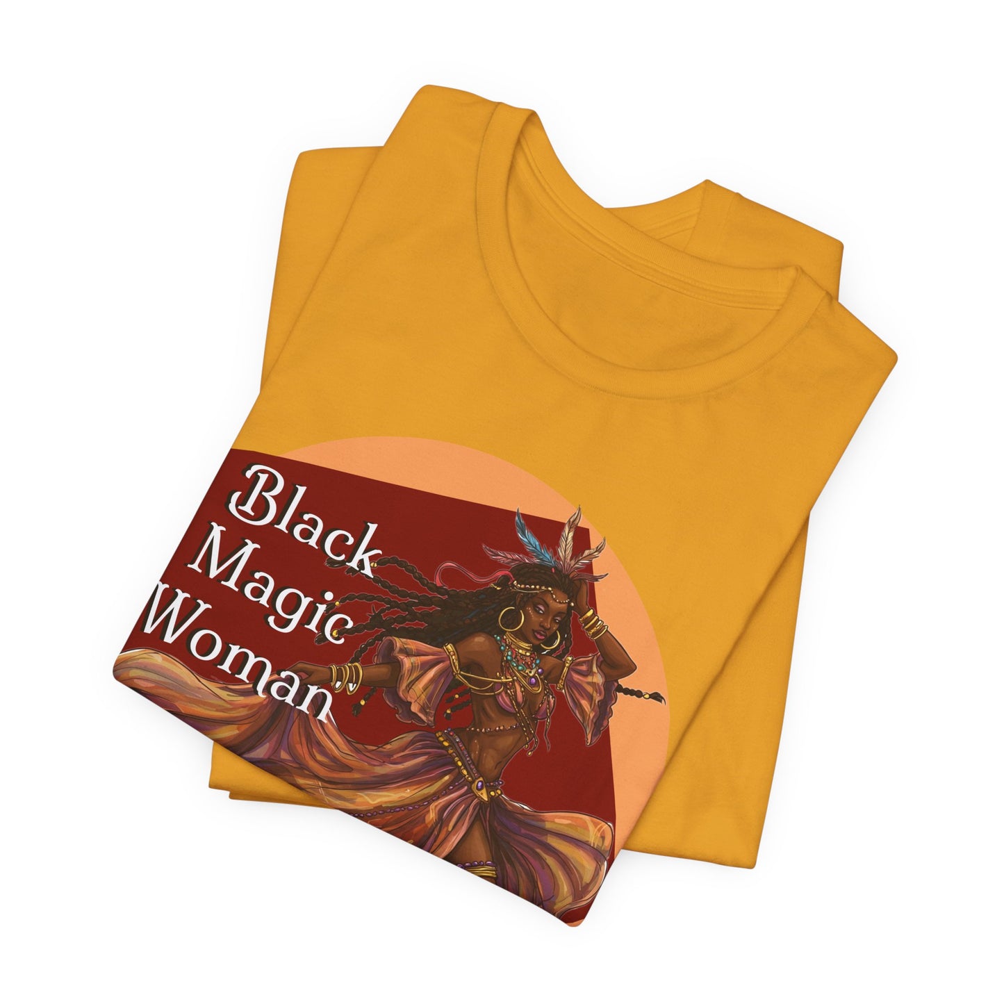 'Black Magic Woman' Tee, Witchy Apparel, Boho T-Shirt, Festival Outfit, Classic Rock Fans, Santana, Fleetwood Mac - Schmartypants