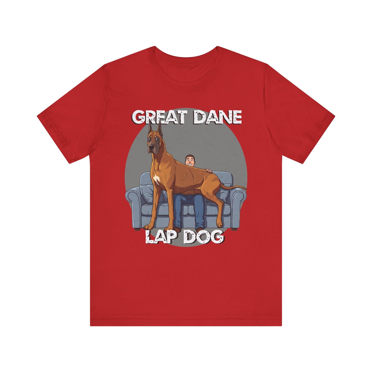 Great Dane Lap Dog Unisex Tee - Hilarious Dog Lover Graphic T-Shirt - Schmartypants